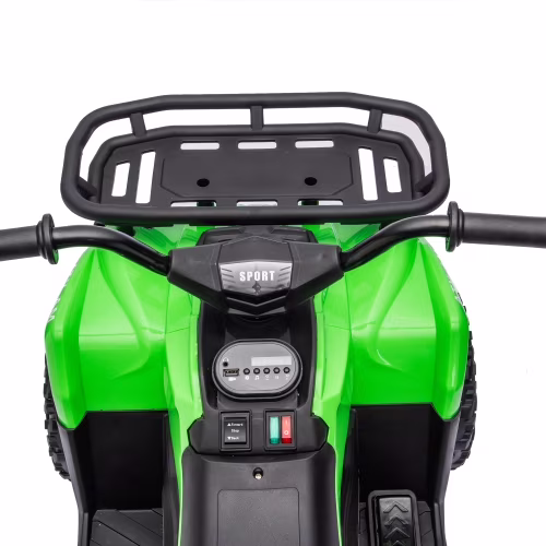 24V 80W Dual Motor Kids Electric ATV, Off-Road Ride-On Car w/ Bluetooth, LED Lights, Anti-Slip Tires, Storage Racks, Power Display, Crash Bars, for Ages 3 - Image 5