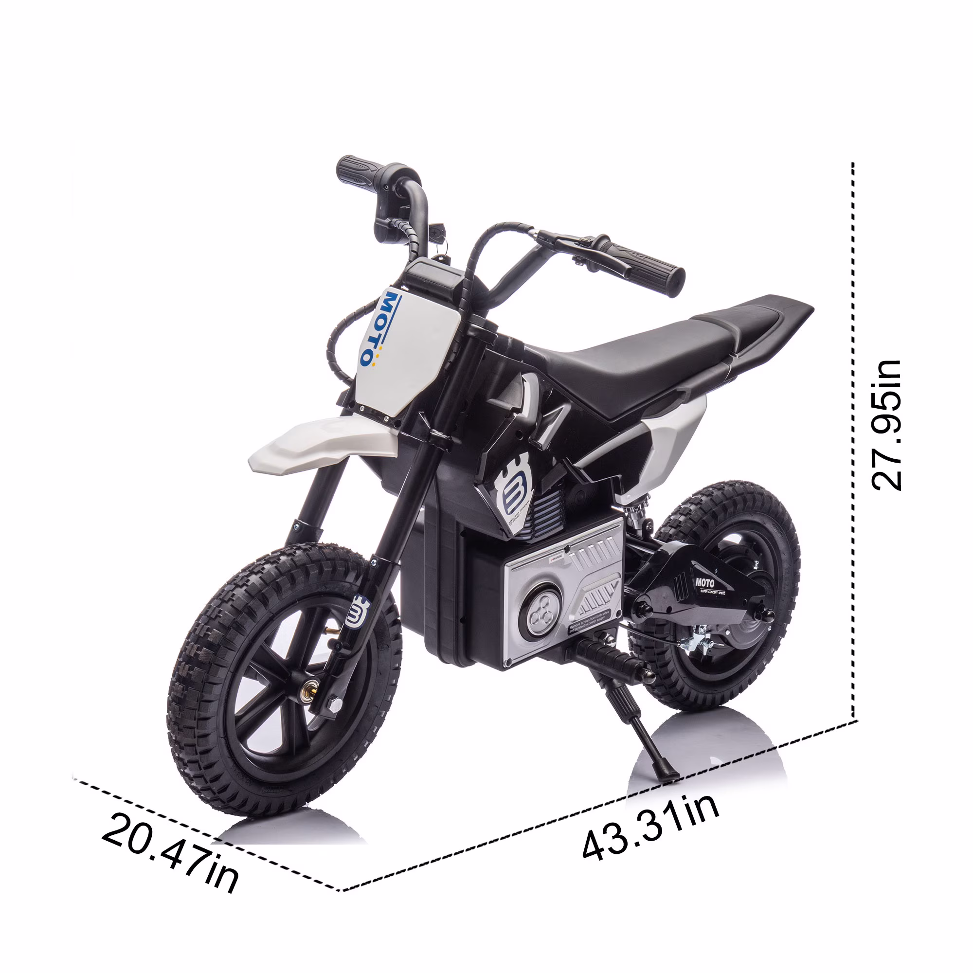 24V Electric Dirt Bike for Kids 5-12, SHINPT Ride On Toys for Kids 5-12, Toddler Motorcycle with 200W Motor, Speeds 3-9MPH, Electric Toy Motorcycle with Rear Shock Absorber, LED Lamp, Music - Image 5