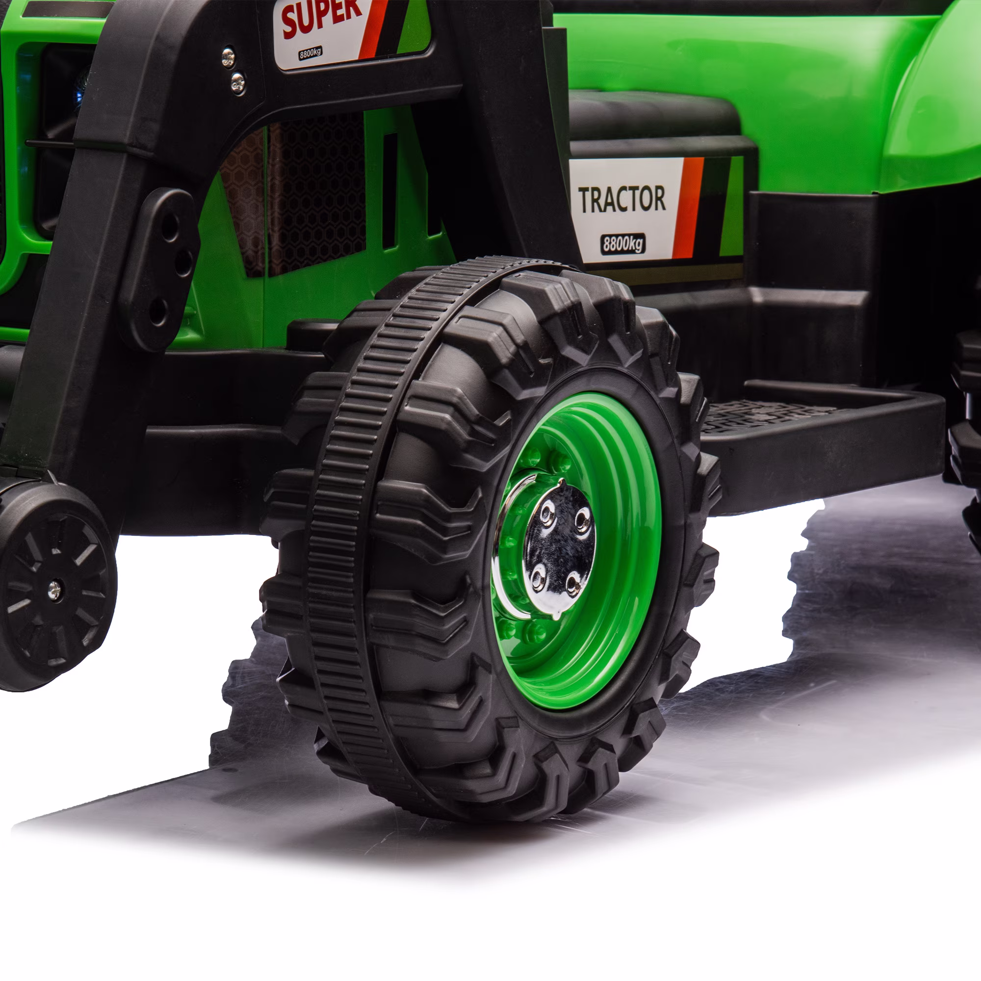 24V Kids Ride-On Electric Tractor Toy with 4-in-1 Construction Attachments (Excavator, Dump Truck & Bulldozer) w/Parent Remote Control,3-Speed Adjustable,Built-in Music Player,LED Tail-light - Image 4