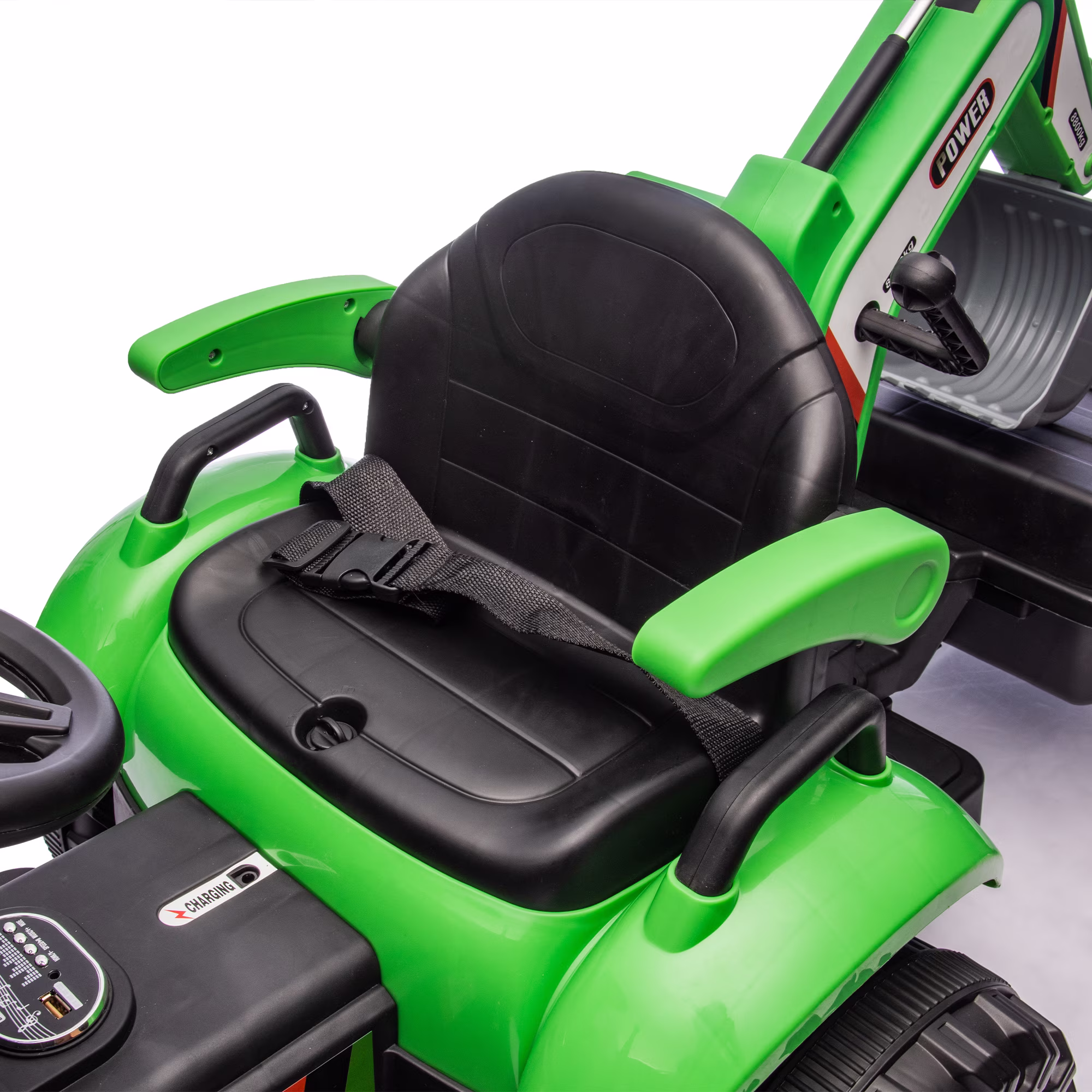 24V Kids Ride-On Electric Tractor Toy with 4-in-1 Construction Attachments (Excavator, Dump Truck & Bulldozer) w/Parent Remote Control,3-Speed Adjustable,Built-in Music Player,LED Tail-light - Image 2