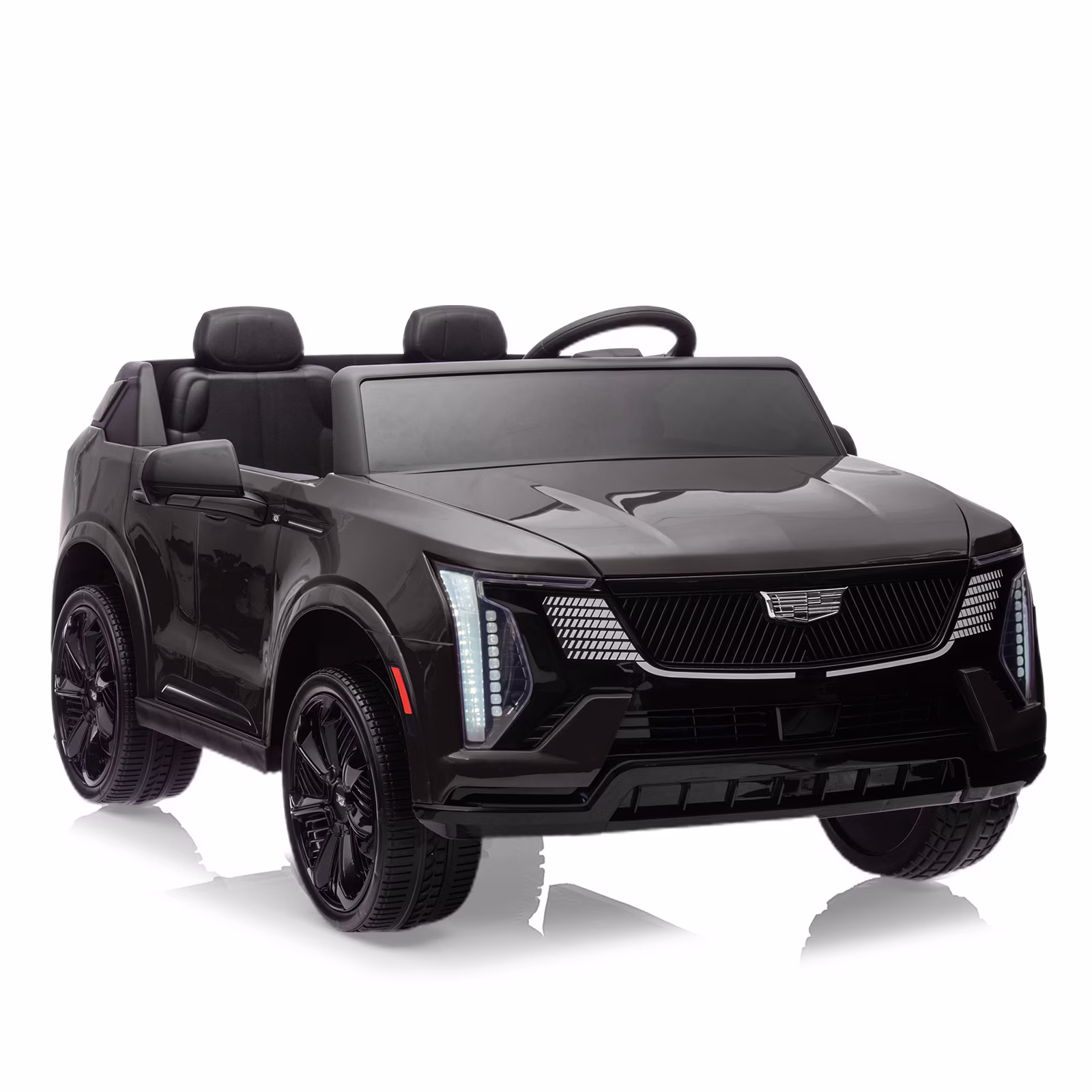 24V Licensed luxury car 2-Seater Electric Ride-On Car for Kids – Battery Powered – Parental Remote Control – 4-Wheel Suspension – Smooth Start – LED Lights – MP3 Music – Gift for Boys & Girls –Black