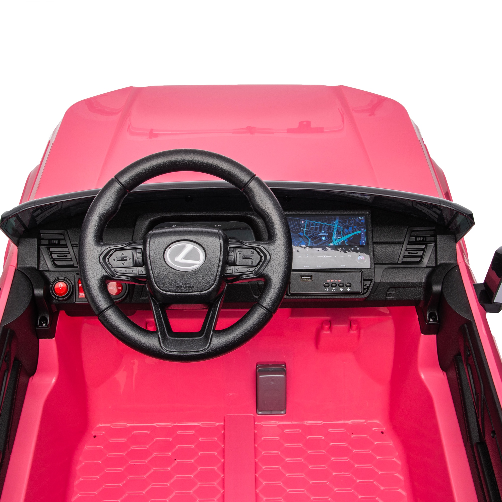 24V Powered Ride on Toys, Lexus GX550 2 Seater Ride on Cars with Remote Control, 4 Wheel Suspension, LED lights, Bluetooth/MP3 Music, Electric Car for Kids Aged 3-6, Pink - Image 2