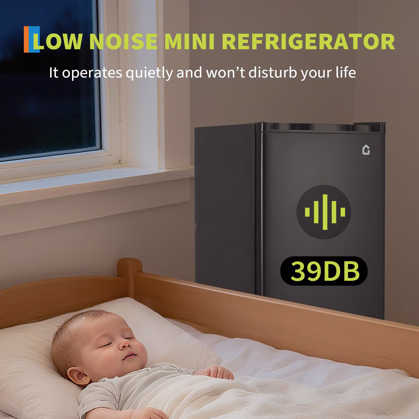 3.2 Cu. Ft. Compact Refrigerator | Single Door Mini Fridge with Energy-Efficient & Quiet Operation | for Dorm, Office, Bedroom, Kitchen, Bar Use with Adjustable Shelves - Image 2