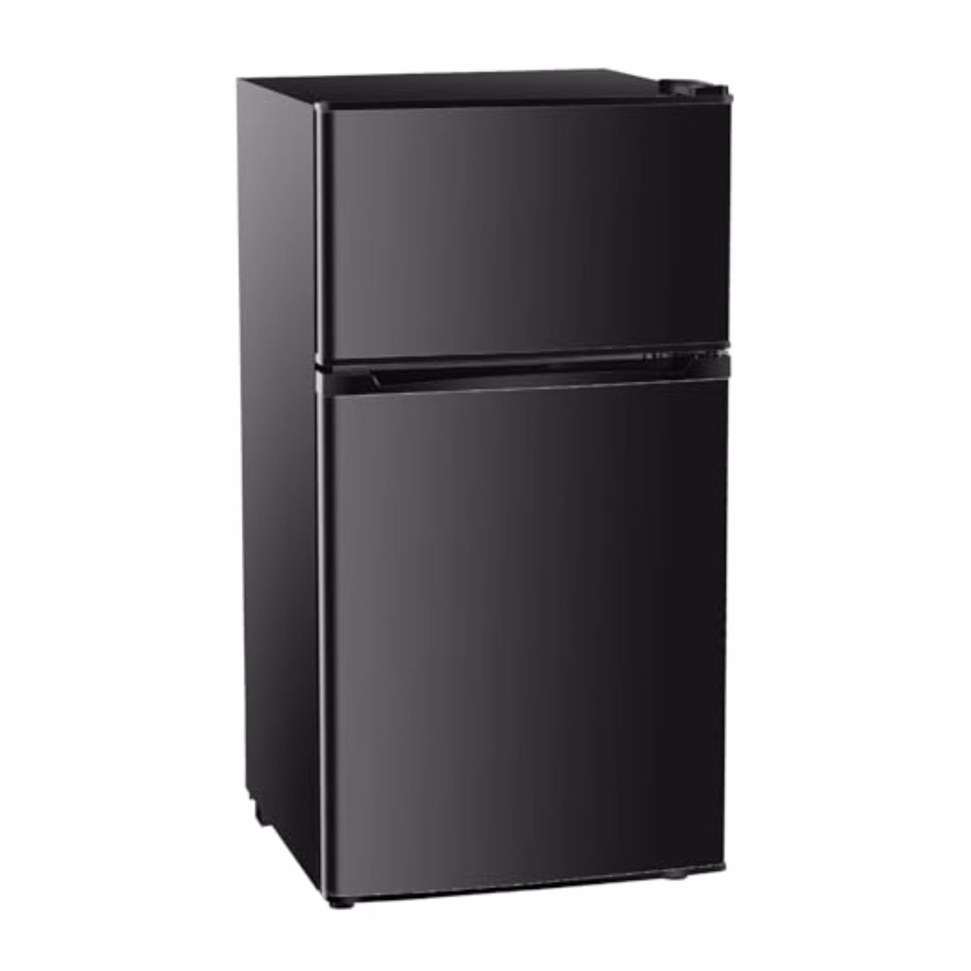 3.5 Cu.Ft Mini Fridge with Freezer Dual Door Fridge with 7 Level Adjustable Thermostat Refrigerator for Dorm, Office, Kitchen, Black