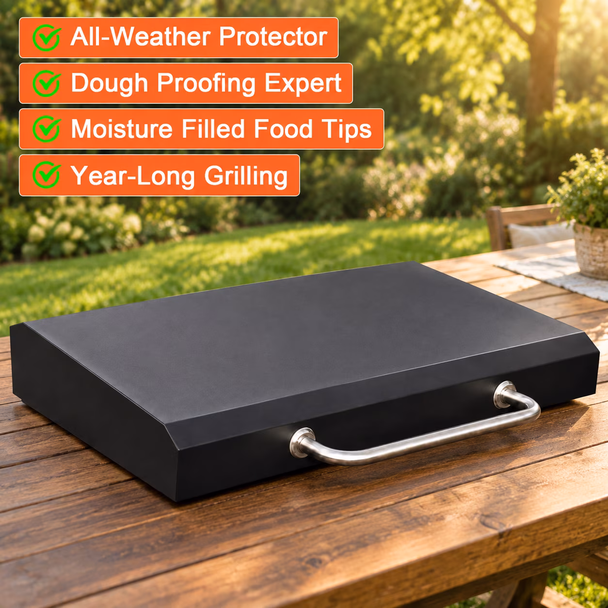 36-inch Grill Cover with Hinged Hood for Blackstone Griddles - Image 4