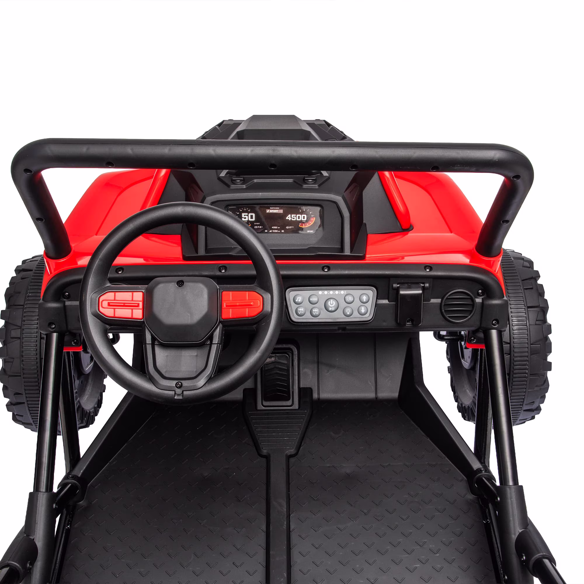 36 Volt UTV Ride on Toys for Big Kids, 2 Seater 600W Kids Dirt Bike, 4-8 MPH Speed, Metal Frame, Bluetooth Music, Four Wheeler Carros Eléctricos Para Niños (Red) - Image 4