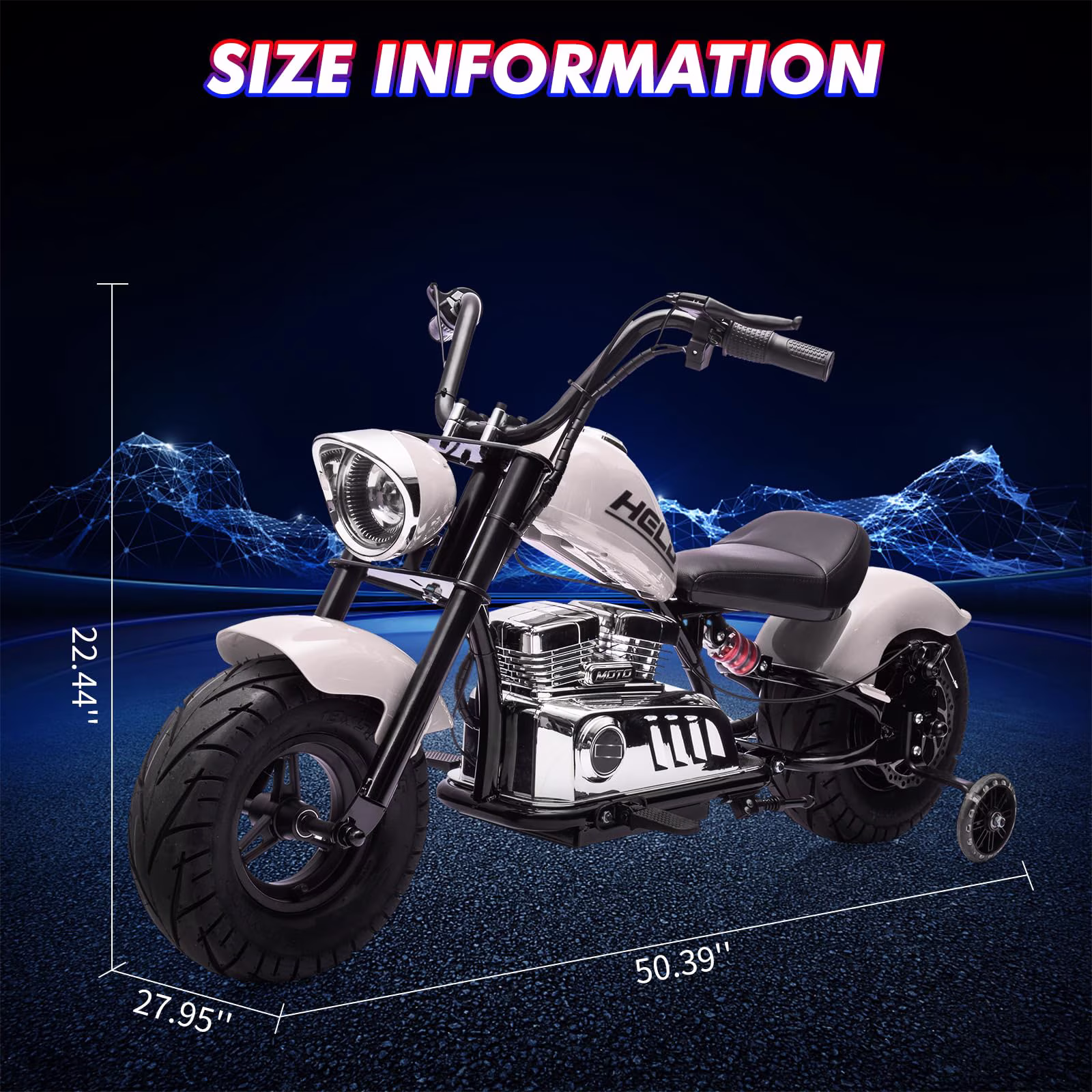 36V Electric Off-Road Motorcycle for Teens, 350W Brushless Motor, 16.5 MPH High-Speed Dirt Bike With Spring Suspension, LED Lights, Leather Seat & Max 176 Lbs Load - Image 4