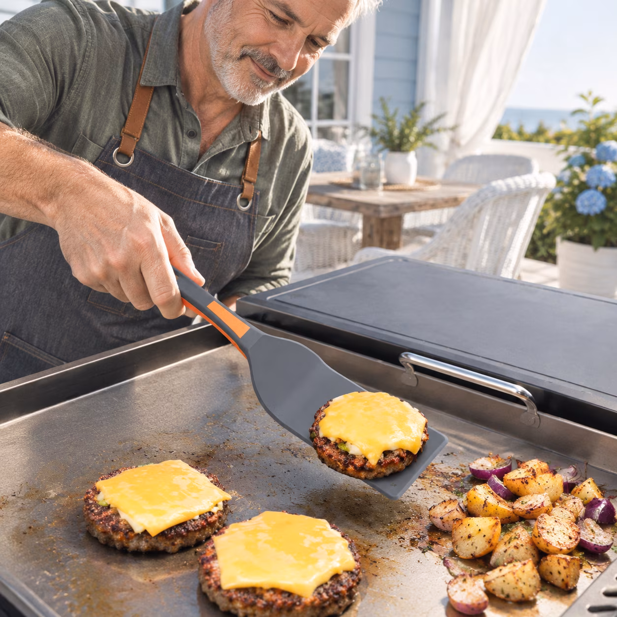 4-Piece Griddle Accessory Set for Blackstone Flat Tops, Non-Stick Nylon Tools - Image 3