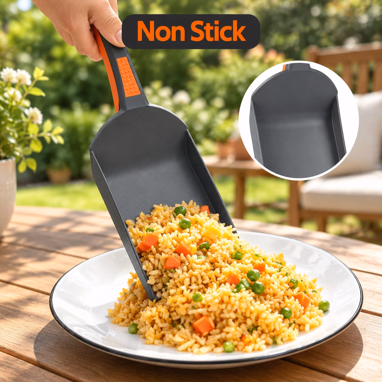4-Piece Griddle Accessory Set for Blackstone Flat Tops, Non-Stick Nylon Tools - Image 4