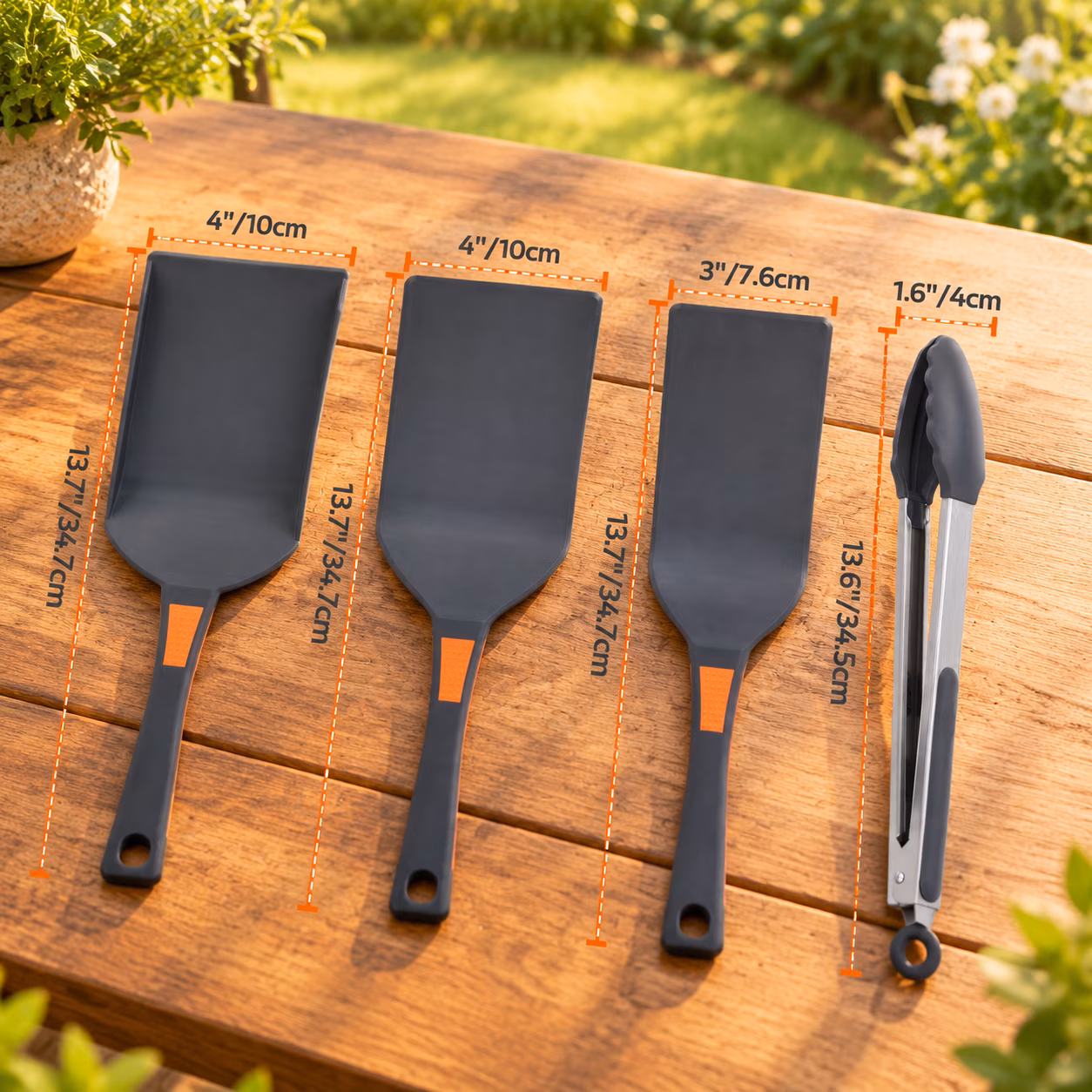 4-Piece Non-Stick Nylon Griddle Accessory Set for Blackstone Griddles - Image 5