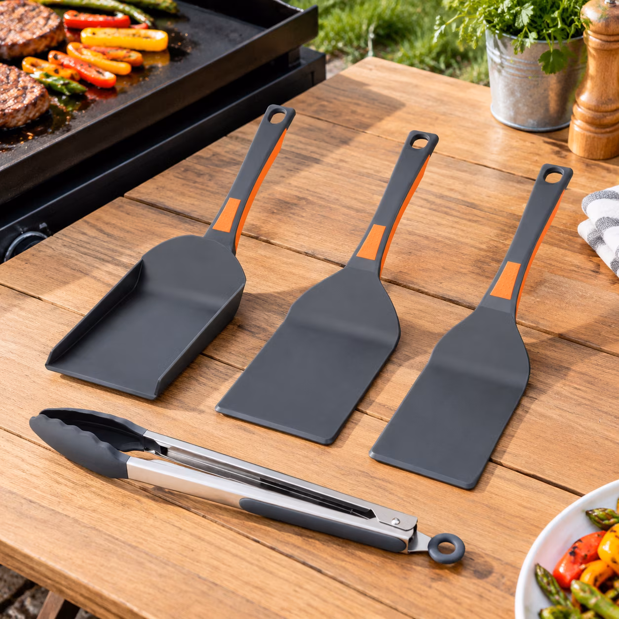 4-Piece Nylon Griddle Accessory Set for Blackstone Flat-Top Grills