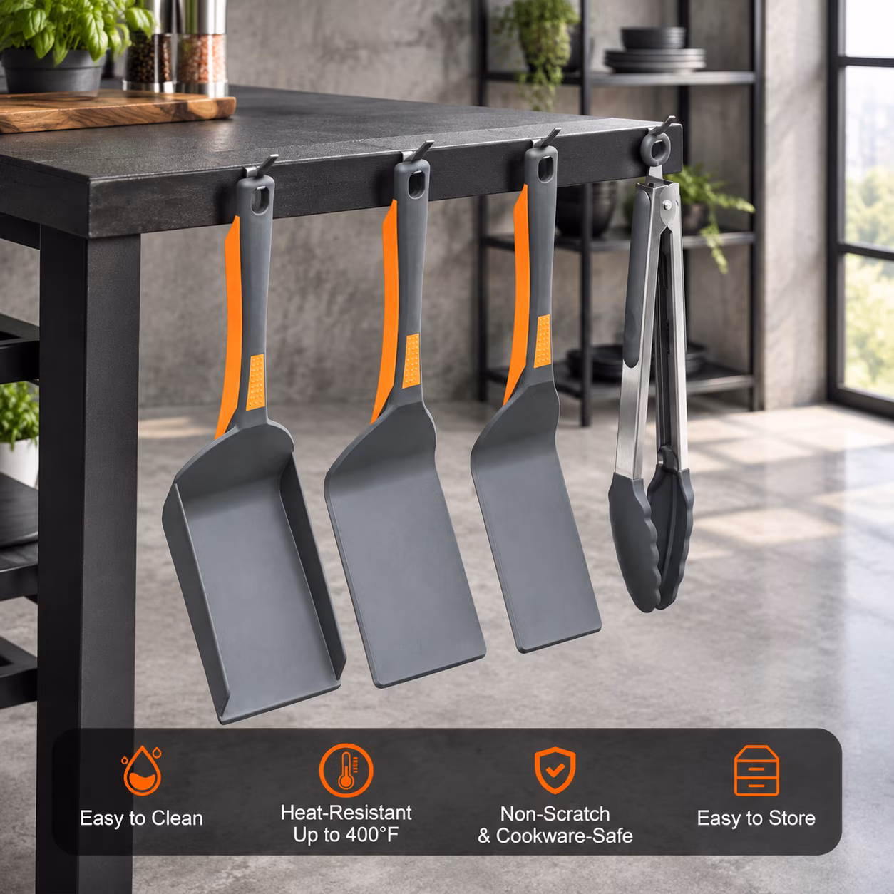 4-Piece Nylon Griddle Accessory Set for Blackstone Flat-Top Grills - Image 5