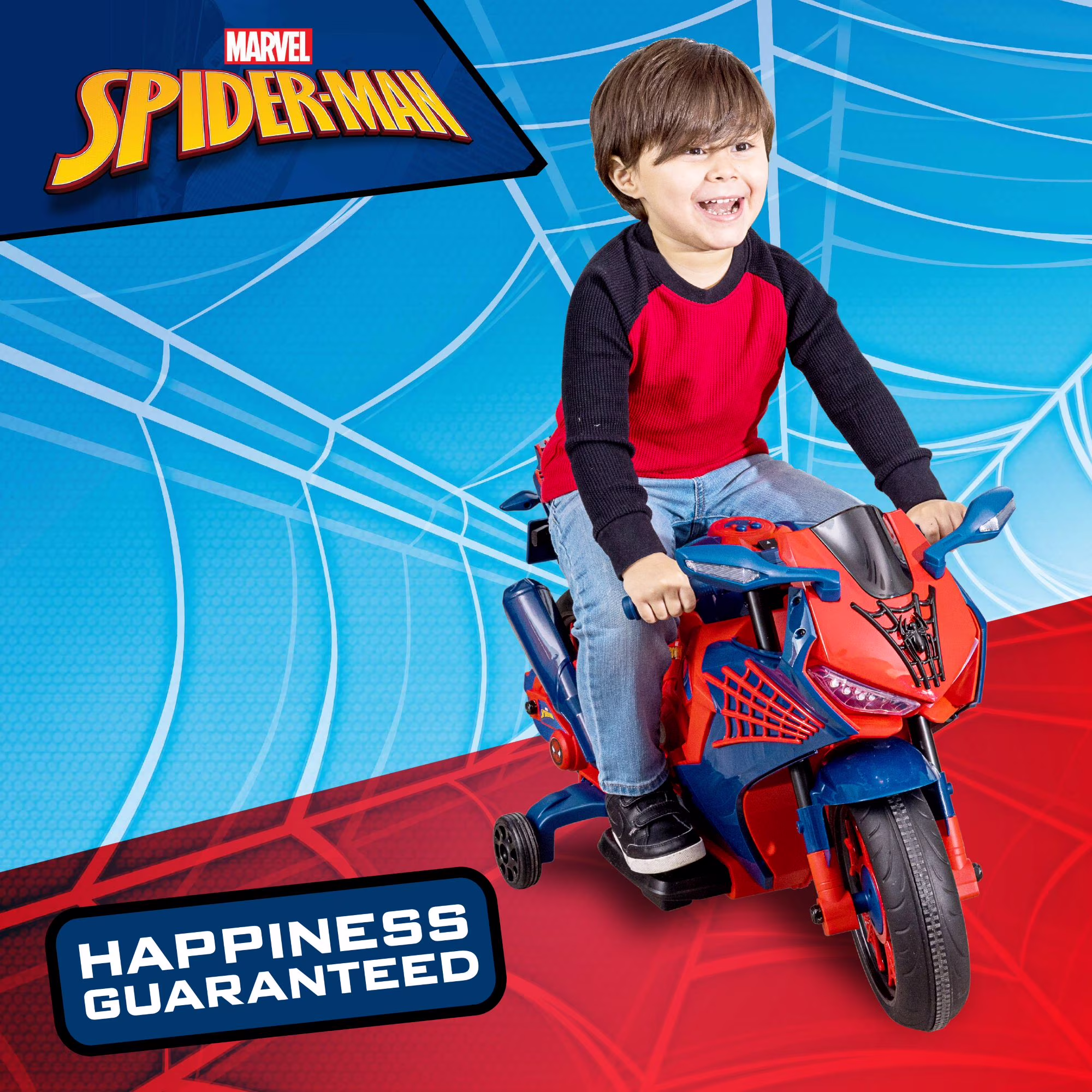 6V Spiderman Motorcycle, Battery Ride on Toy, for Kids, Ages 3+ - Image 5
