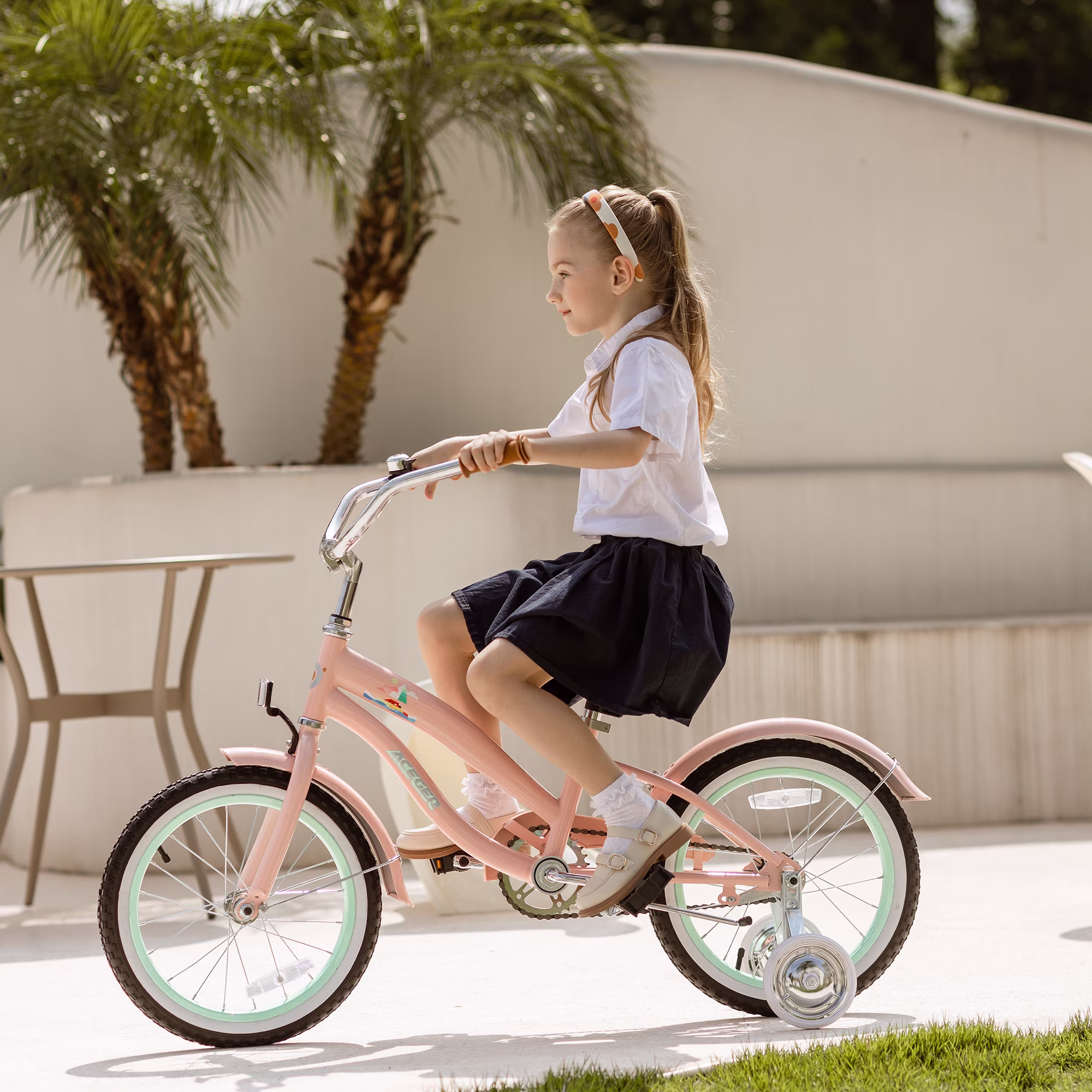 ACEGER 20 Inch Beach Cruiser Bike for Girls Ages 9-13, Pink - Image 3