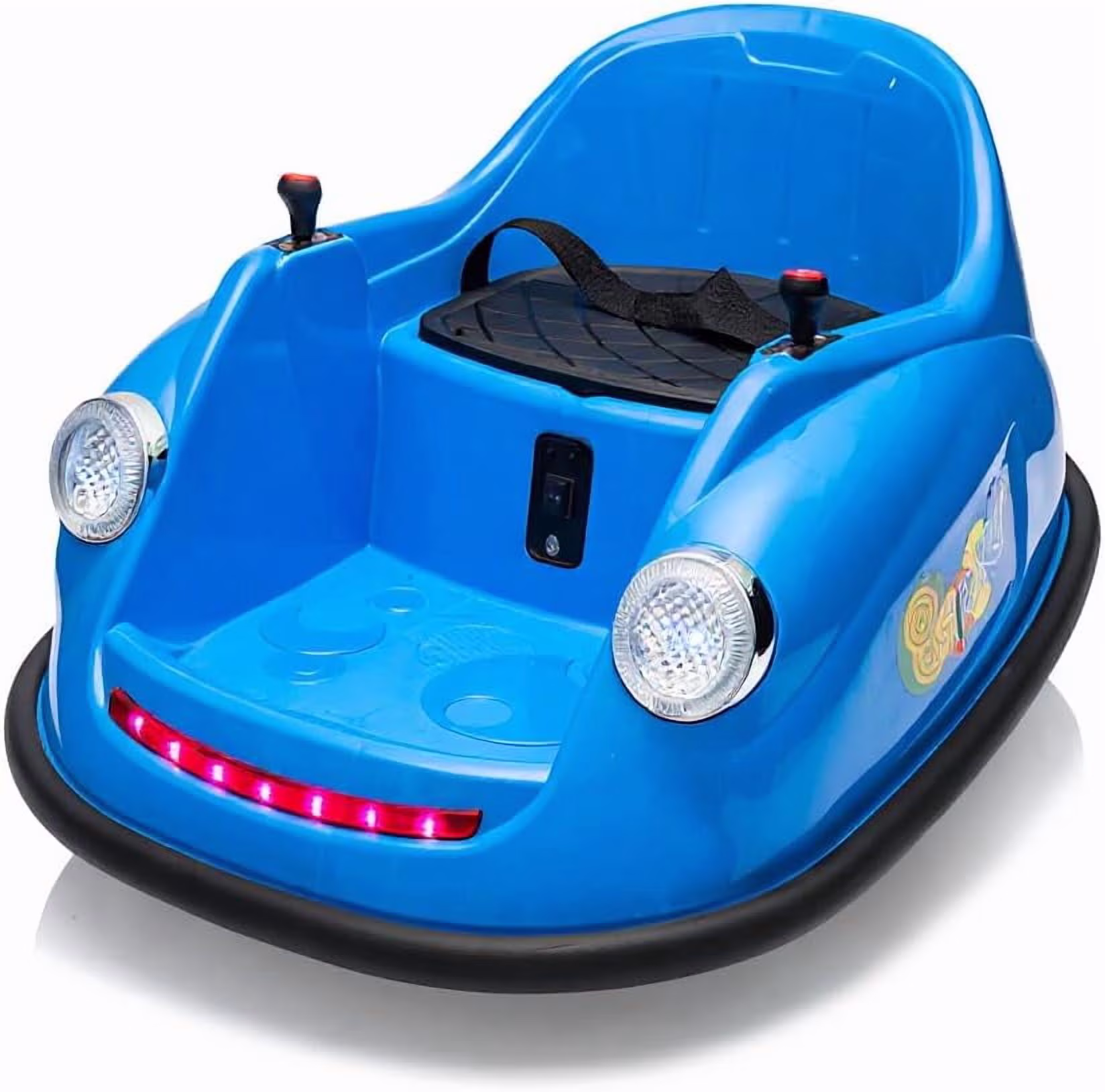 Acekid Bumper Car Electric Toy Ride on Battery Car With Parent Remote Control 360 Degree Spin 2-Speed Music LED Lights Blue 12V - Image 2