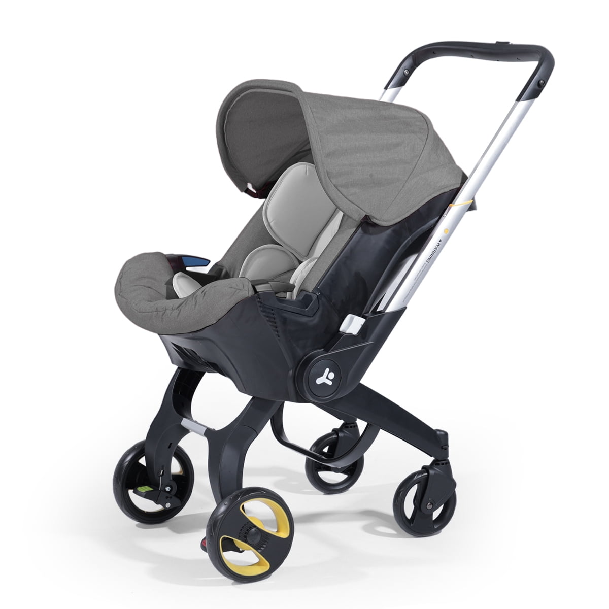 AFSH Baby Stroller, Lightweight Foldable Newborn Travel Carrier Stroller, with 3 Modes, Adjustable Handle, 5-Point Safety Harness, Gray - Image 4