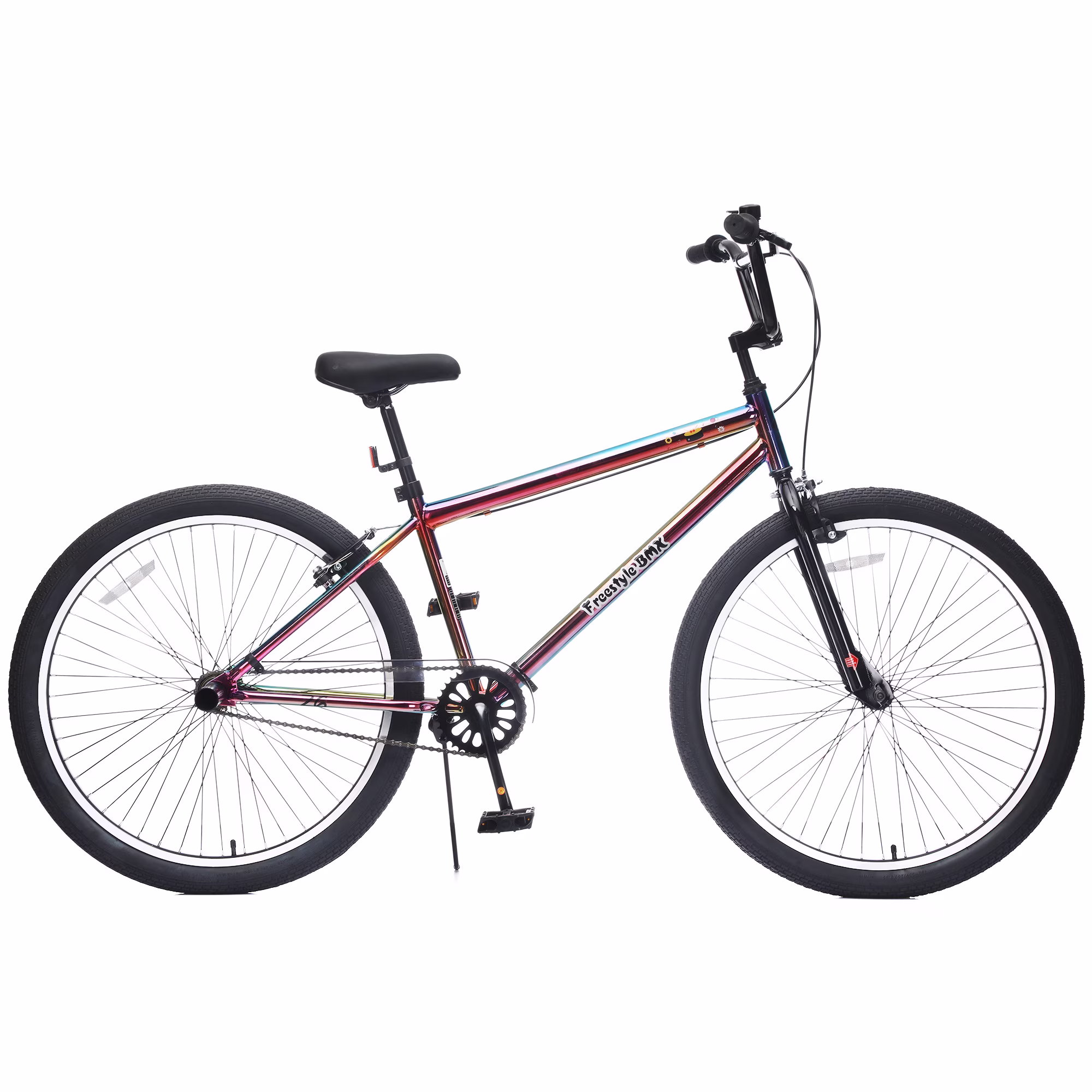 Alvantor 26" Freestyle Single Speed Teen Bicycle with Pegs and Colorful Design - Image 2