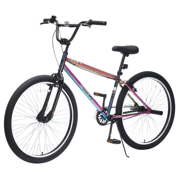 Alvantor 26" Freestyle Single Speed Teen Bicycle with Pegs and Colorful Design