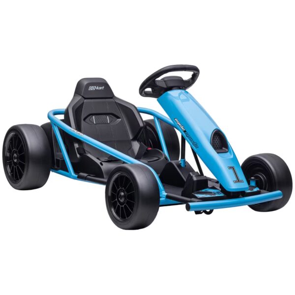 Alvantor Ride on Toys 24V Drift Go Kart for Kids 8-12 with 2 Speeds, 45.25"x30.25"x21.25" Blue