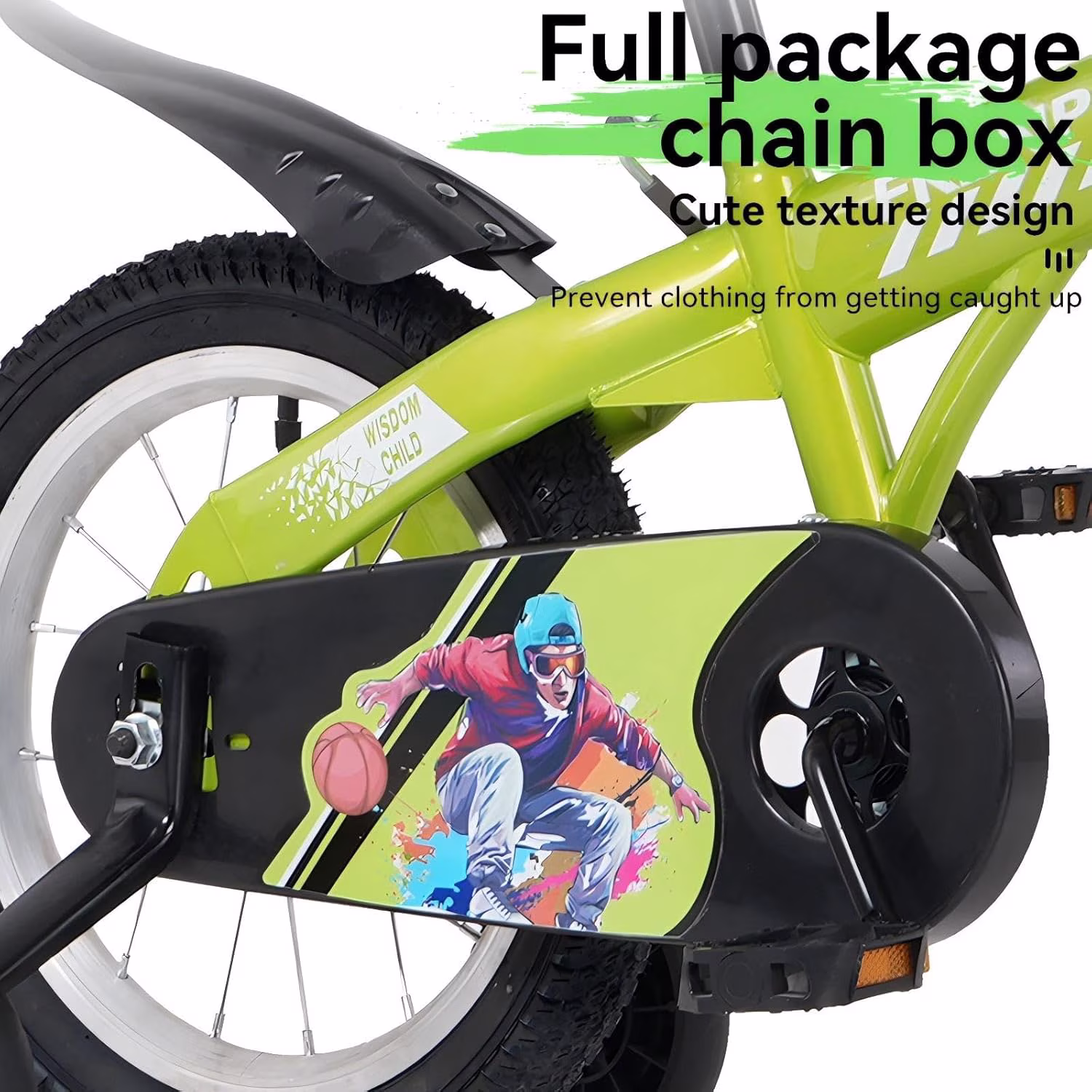 Ambifirner 16" City Bike with Training Wheels & Kickstand Tall Height 41-53 inches Small Bikes - Image 3