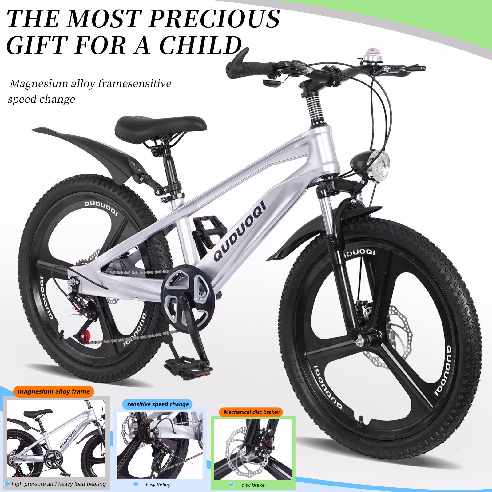 Ambifirner 20 inch bicycles: Kids mountain bike for Boys 8-12,7 Speed Kids Bicycles with Suspension Fork, Child Bike | Kids Bicycles, Easy Ride - Image 3