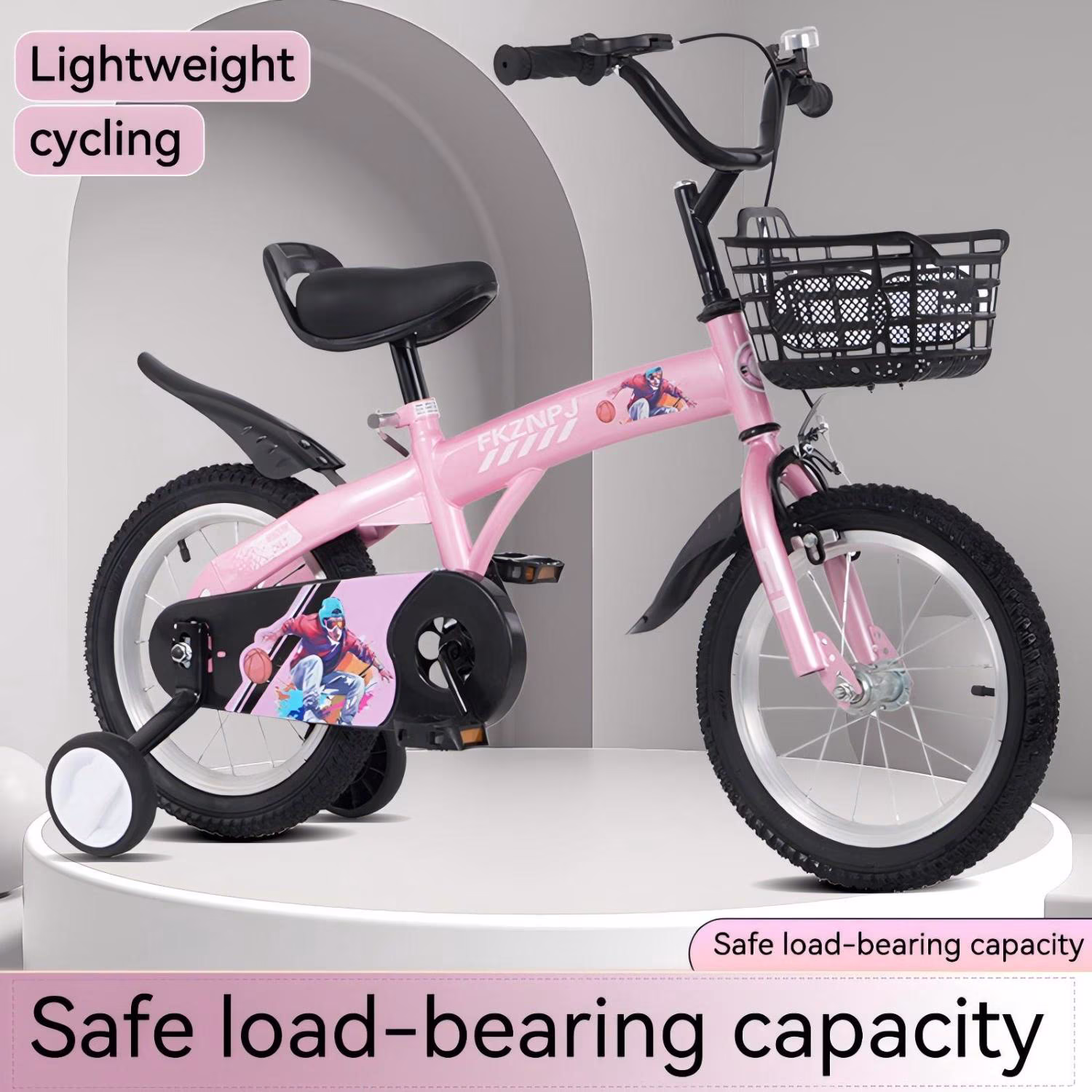 Ambifirner Bike Freestyle BMX 16 Inch Bicycle with Fender Carrier - Image 2