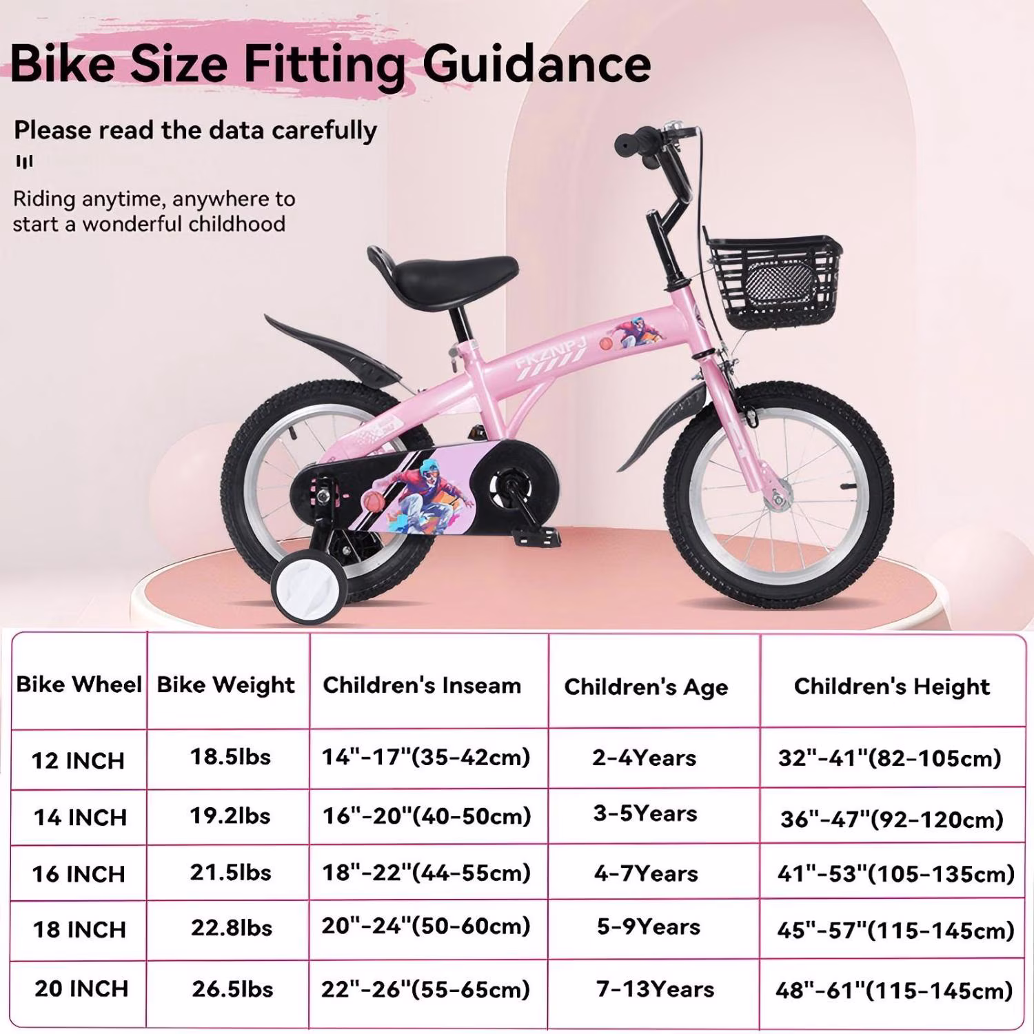 Ambifirner Bike Freestyle BMX 16 Inch Bicycle with Fender Carrier - Image 3