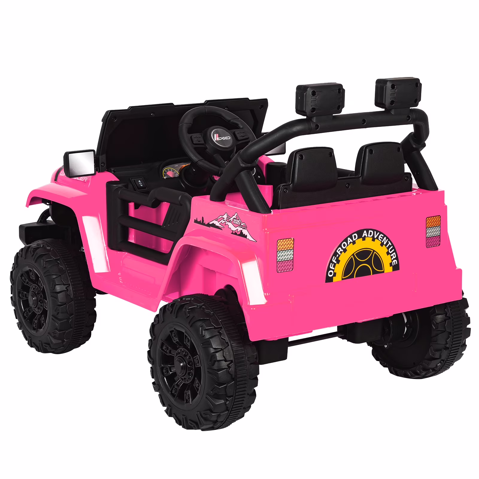 ANPOO 12V Kids Powered Ride on Truck Car with Parent Remote Control, Electric Battery Powered Ride on Toys w/ 3-Speed, Suspension, LED Lights, Music, Bluetooth, MP3 - Image 2
