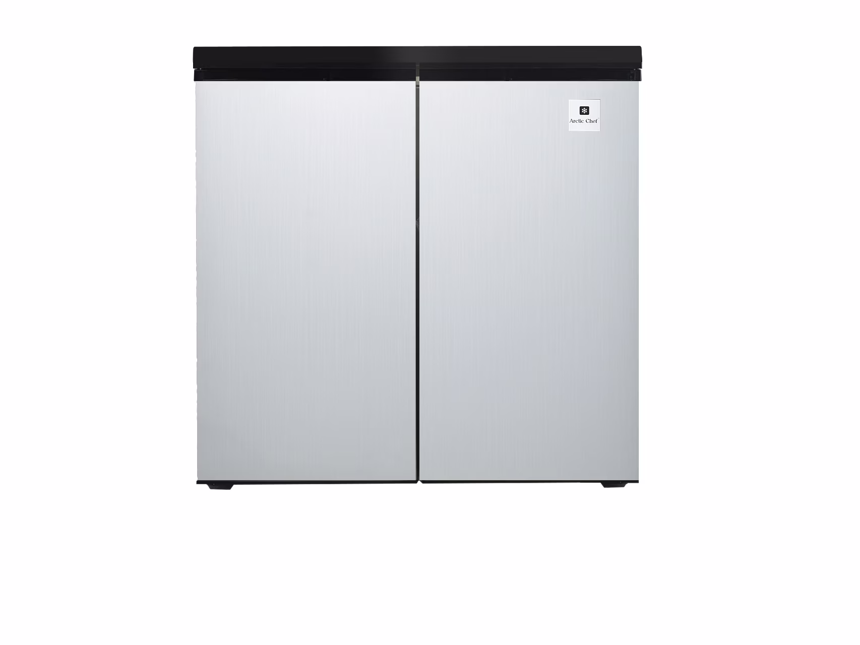Arctic Chef 5.5 Cu. ft. Side-by-Side 2 Door Refrigerator/Freezer, Stainless Steel - Image 2