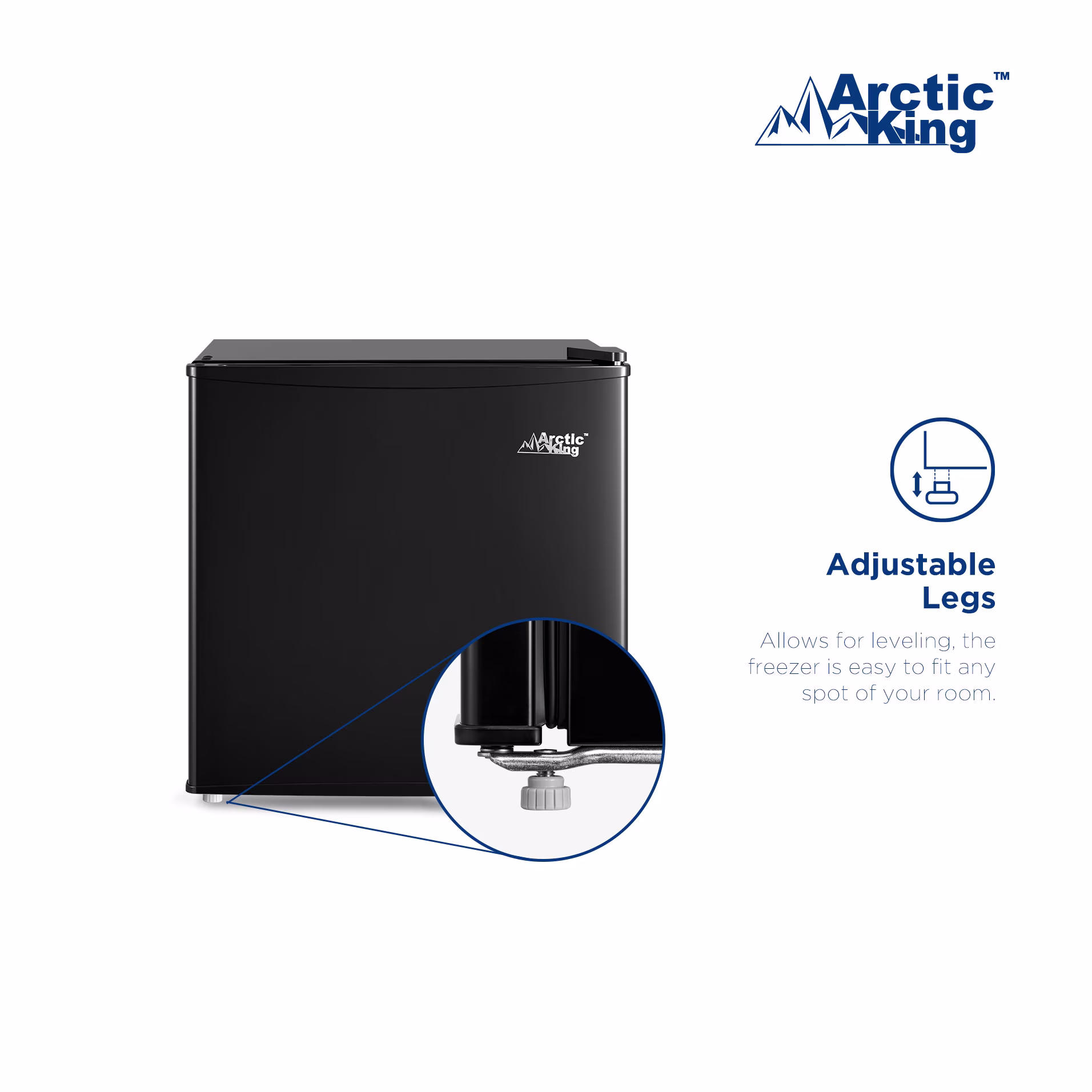 Arctic King 1.7 Cu Ft Compact Refrigerator, Black – Energy Star Mini Fridge for Dorm, Office, Bedroom - Image 3