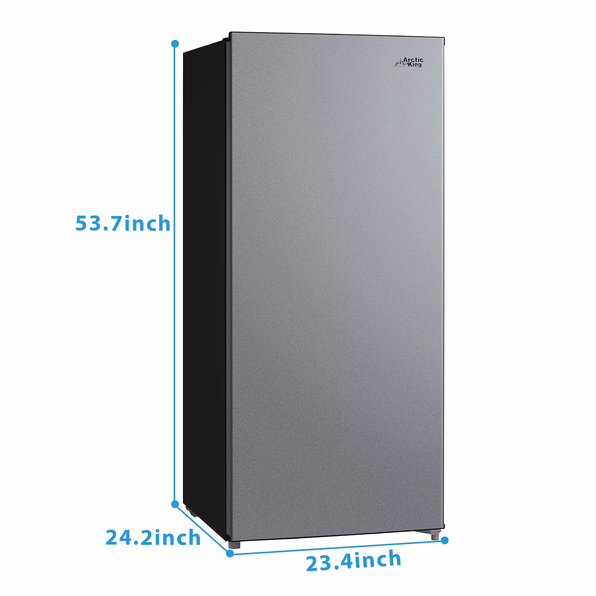Arctic King 7.1 Cu ft Upright Convertible Freezer/Refrigerator, Stainless Steel - Image 2