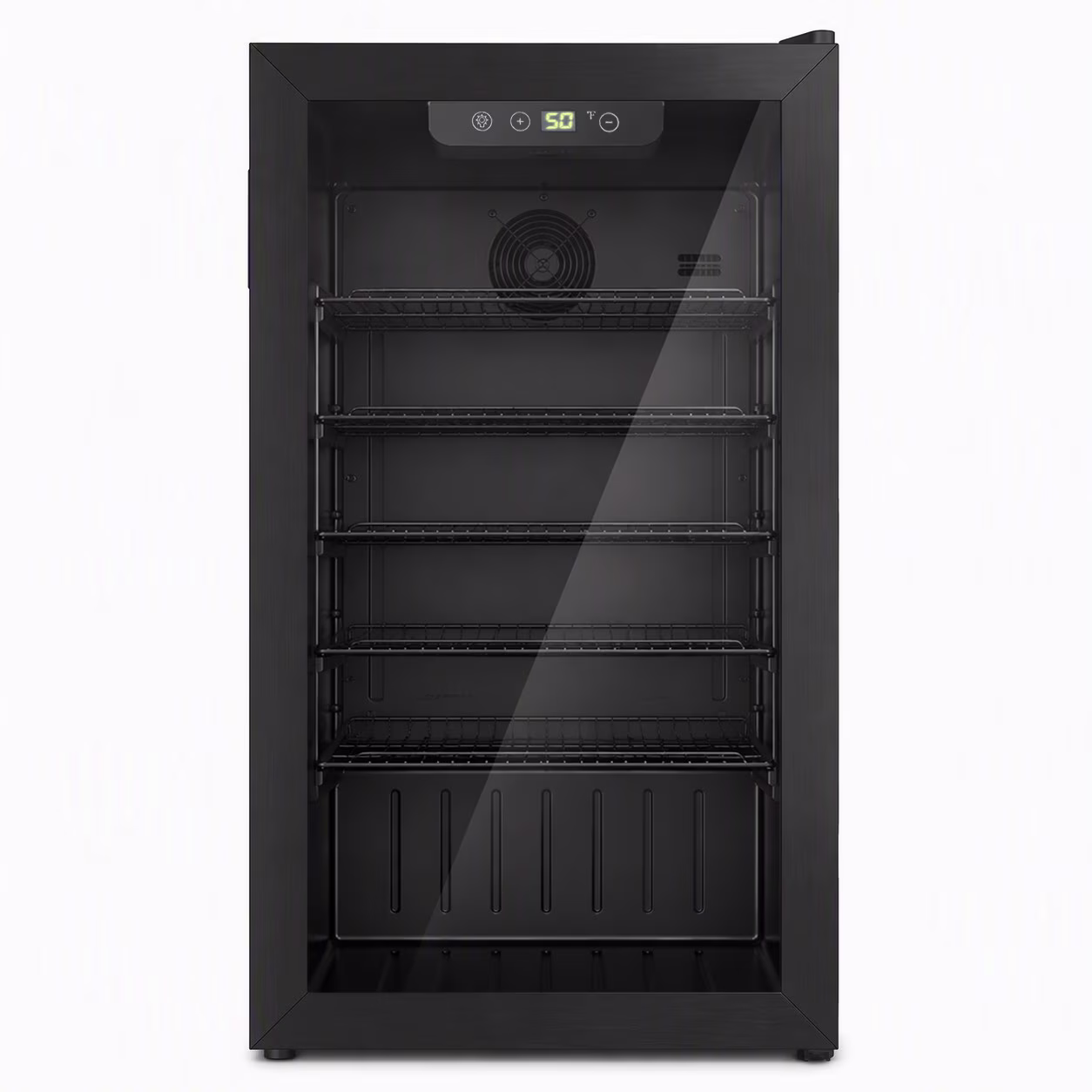 Auseo 126 Can Beverage Refrigerator with Glass Door,Mini Beverage Fridge for Home/Office/Bar,17.91"D,31.1"H,Black - Image 3