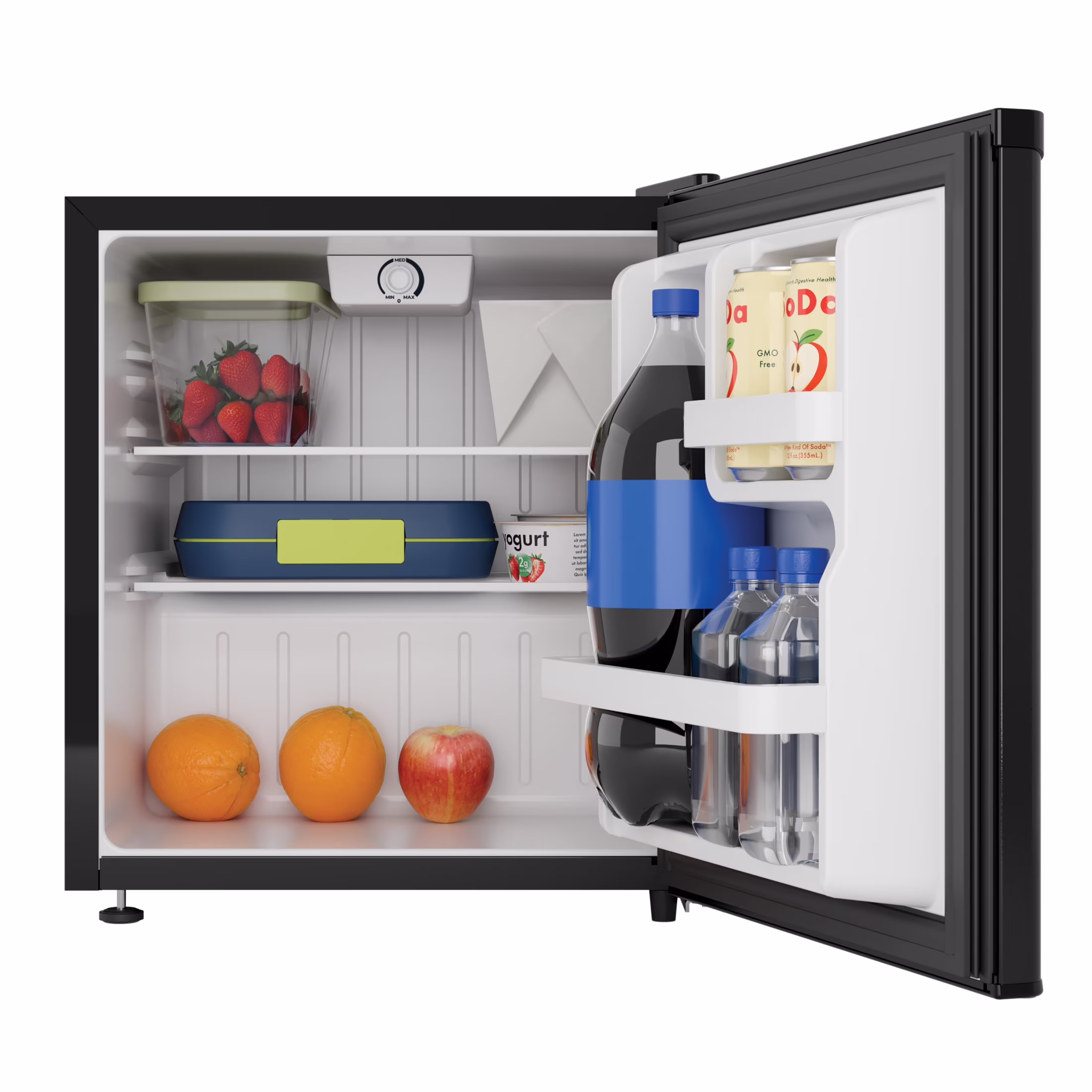 Avanti 1.6 Cu. Ft. Compact Refrigerator with Auto-Defrost, in Black (AVRM25F1B) - Image 2