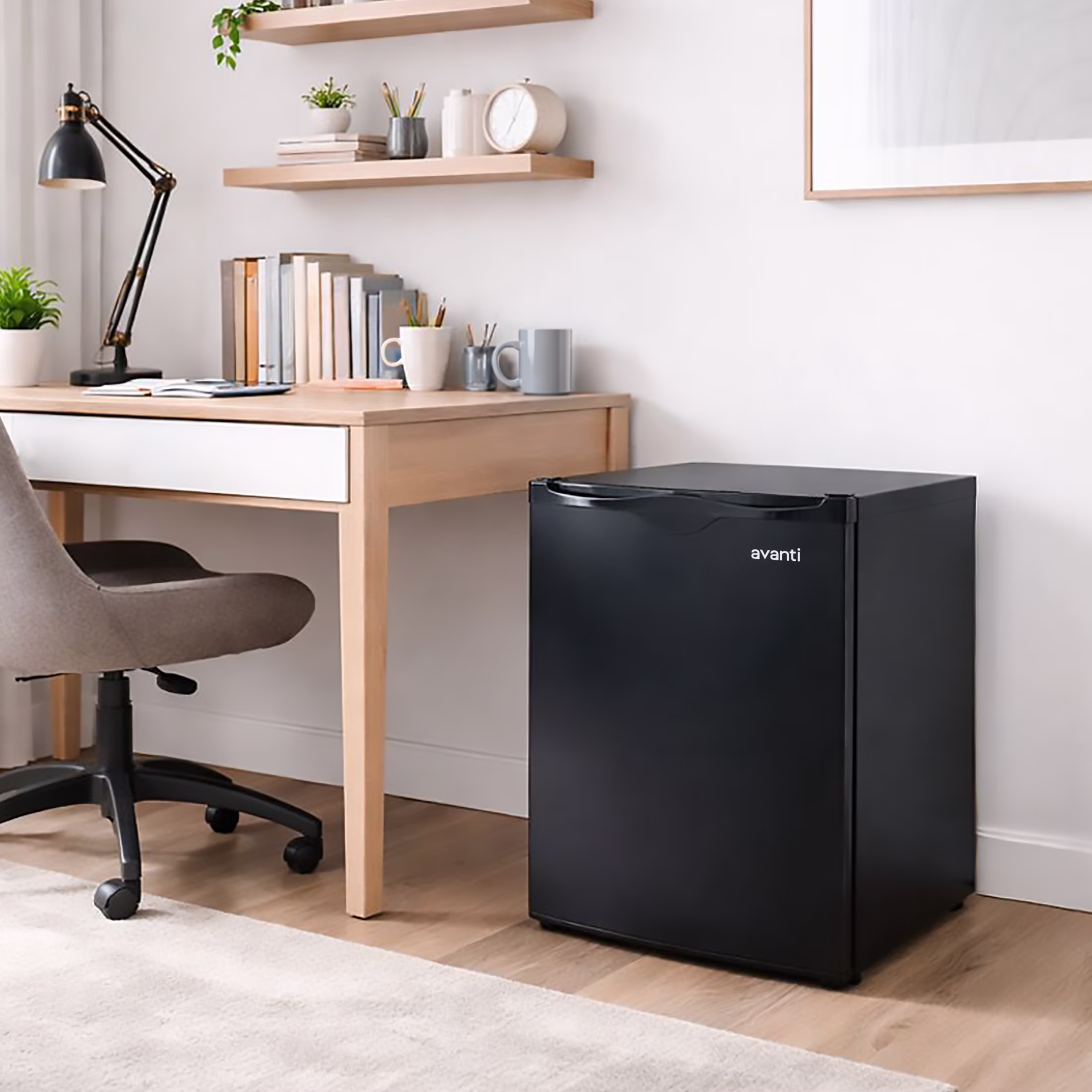 Avanti 2.2 cu. ft. Compact Refrigerator, Space-Saving Design for Dorms, Offices, Apartments, Adjustable Shelves, ENERGY STAR, in Black (AR2416B) - Image 2