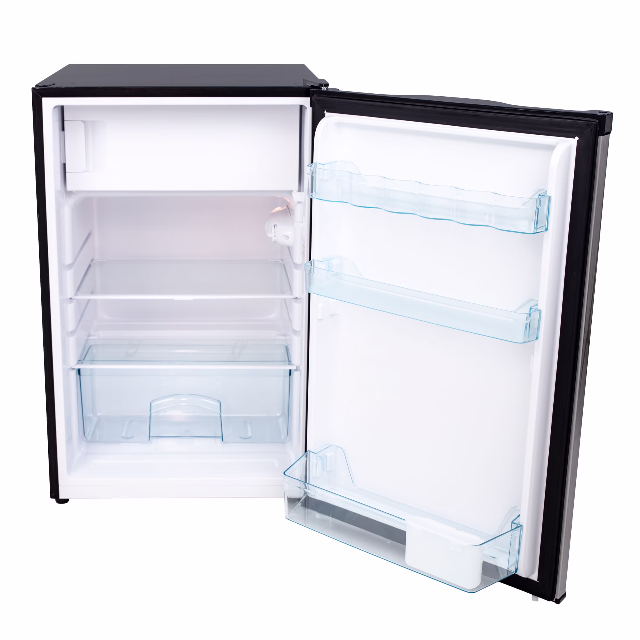 Avanti Compact Refrigerator with True Freezer, Adjustable Glass Shelves, Reversible Door, 4.5 cu. ft., in Stainless Steel (RMX45B3S) - Image 4