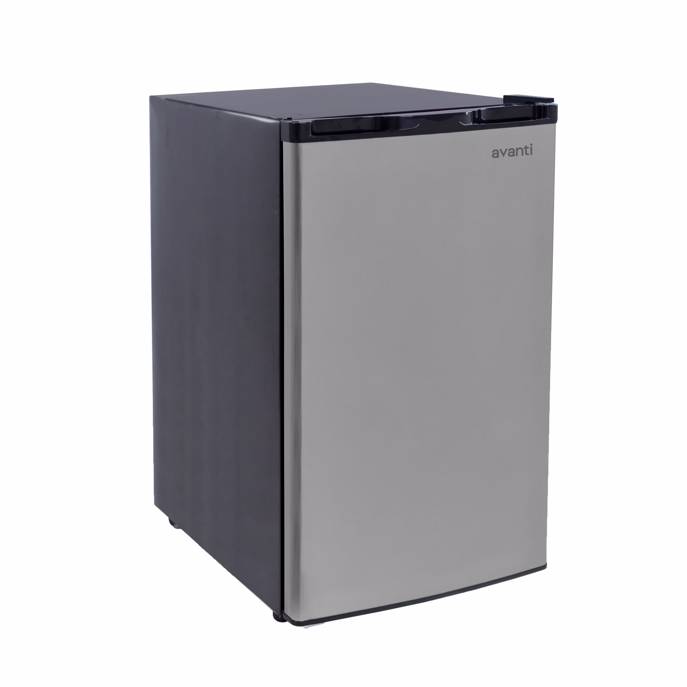 Avanti Compact Refrigerator with True Freezer, Adjustable Glass Shelves, Reversible Door, 4.5 cu. ft., in Stainless Steel (RMX45B3S)