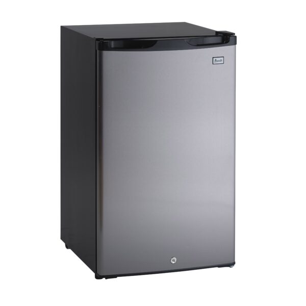 Avanti Products Compact Refrigerator AR4456SS - 4.4 Cu Ft, Black/Stainless Steel