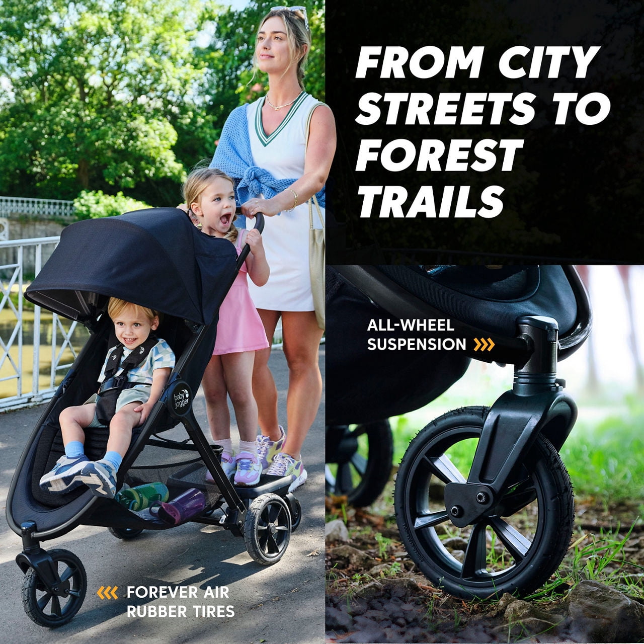Baby Jogger City Mini GT3 All-Terrain Stroller, Deep Sea Blue - Image 4