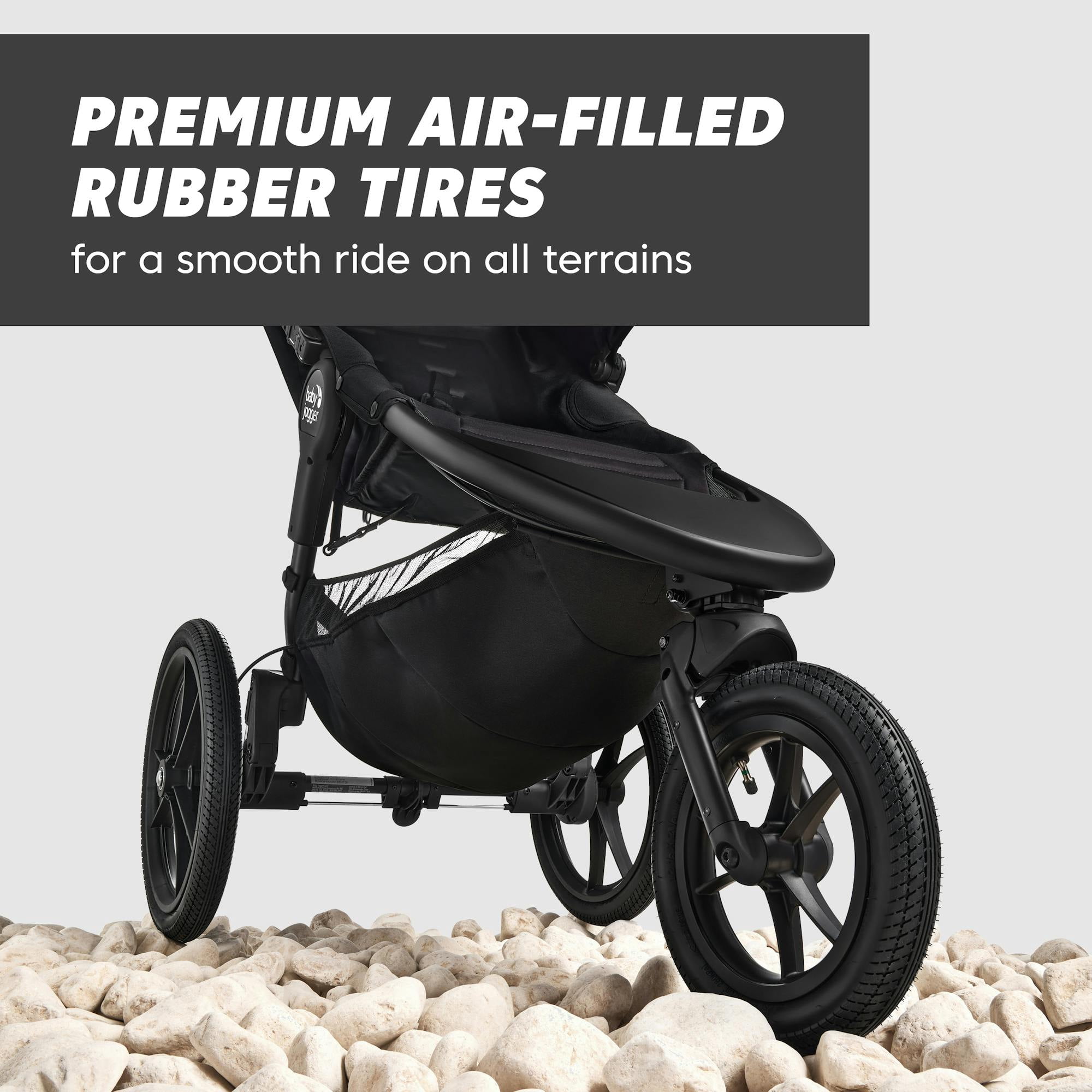 Baby Jogger Summit X3 Jogging Stroller, Midnight Black - Image 5