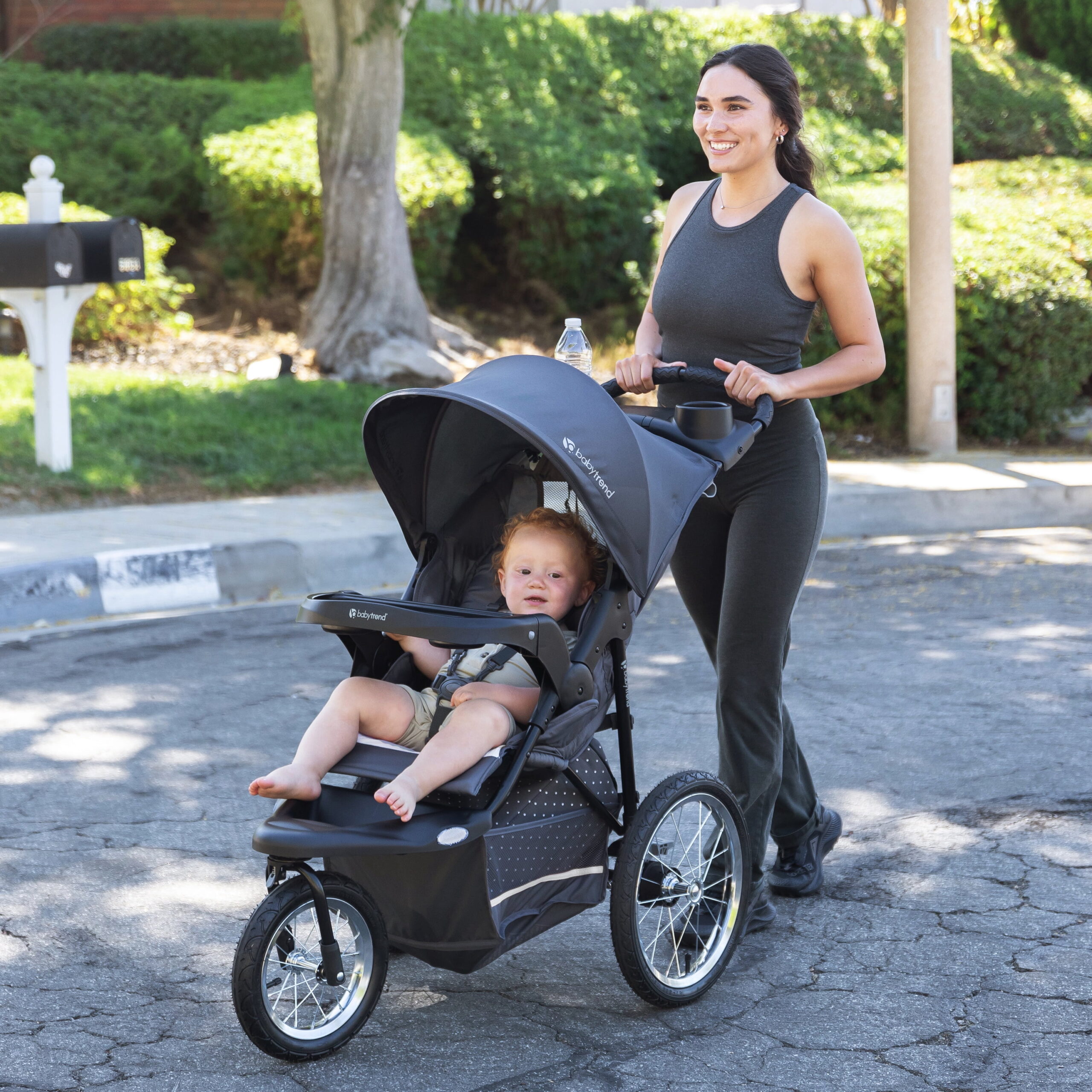 Baby Trend Expedition Jogging Stroller, Dash Grey - Image 5