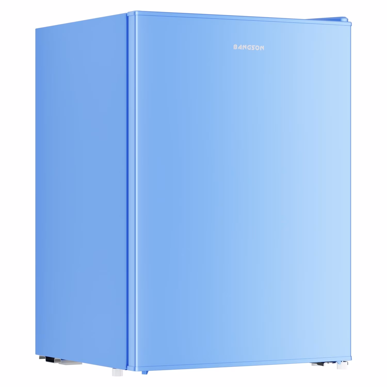 BANGSON 2.6 Cu.ft Mini Fridge with Freezer, Compact Energy-Efficient Low Noise Single Door Small Refrigerator for Office, Dorm, Bedroom, Apartment, Blue - Image 2