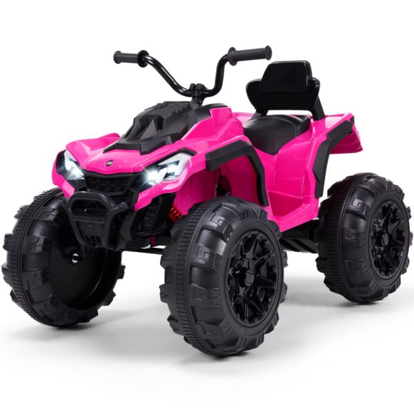 Best Choice Products 24V Ride-On Toy Kids Electric ATV with Dual Motors, Suspension, 4.5 MPH Max, Ages 3-8 - Pink