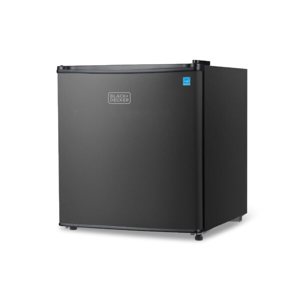 BLACK+DECKER BCRK17B Compact Refrigerator & Mini Fridge with Freezer, 1.7 cu. ft., Black