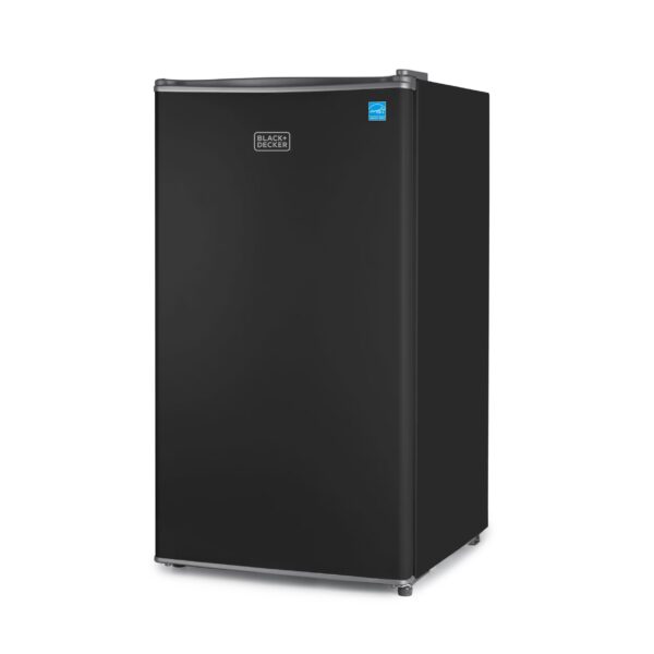 BLACK+DECKER BCRK32B Compact Refrigerator & Mini Fridge with Freezer, 3.2 cu. ft., Black