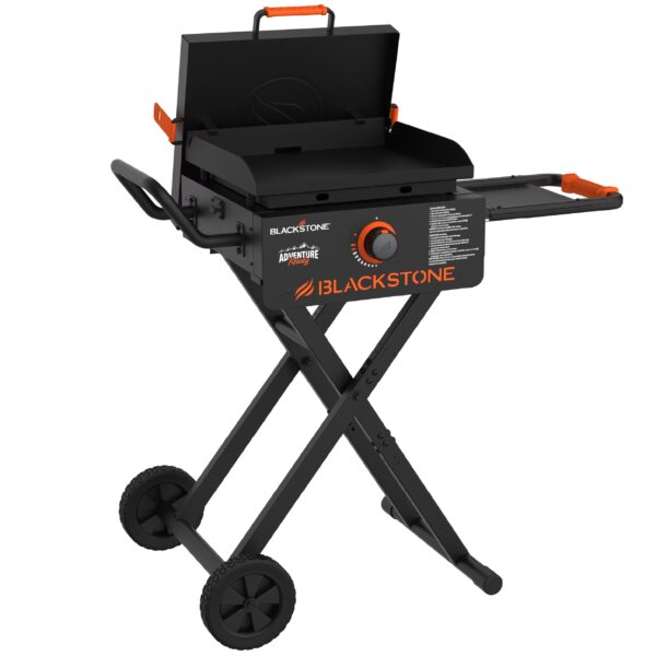 Blackstone Adventure Ready 17 Inch Propane Outdoor Griddle with Flexfold Legs 12500 BTU Steel