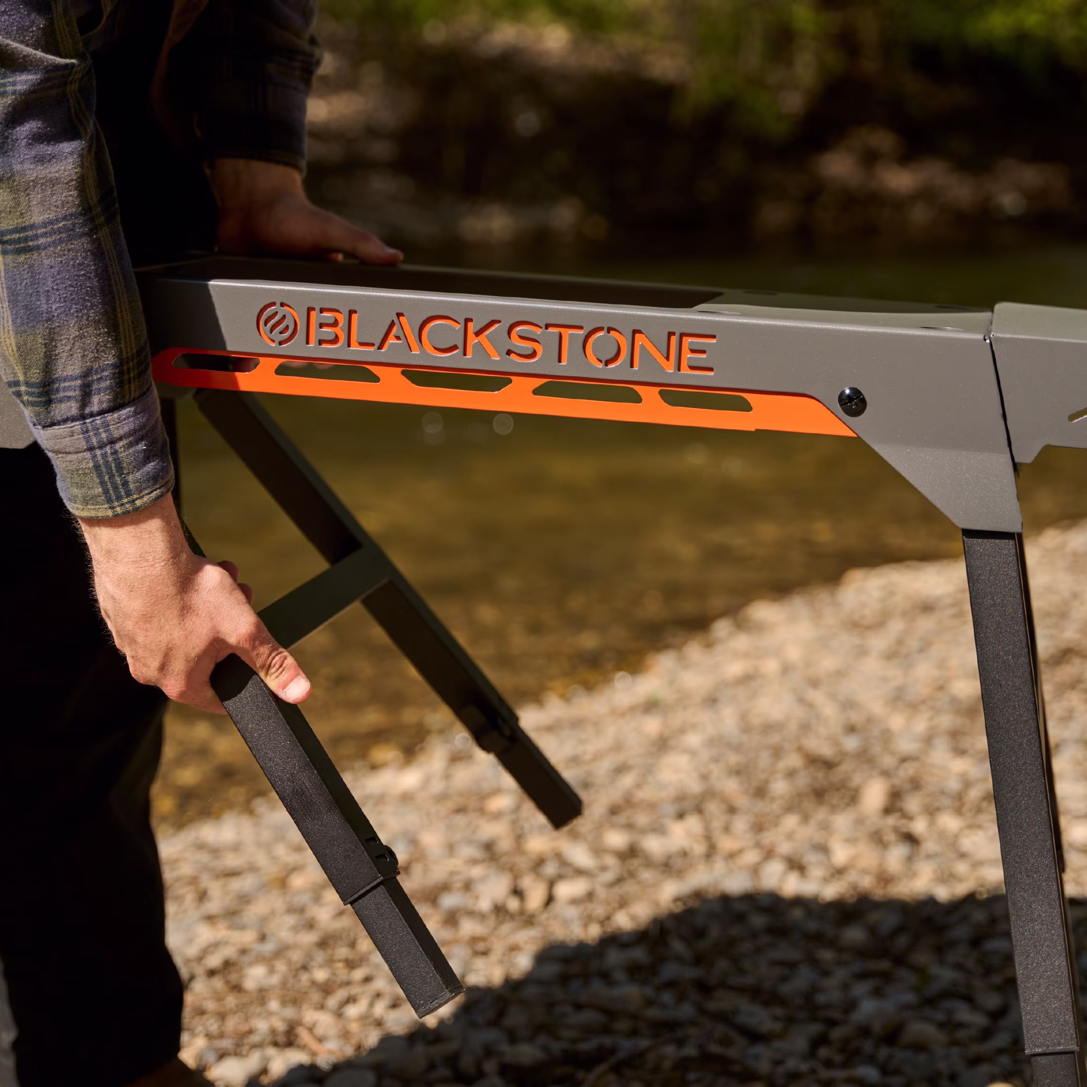 Blackstone Adventure Ready Outdoor Griddle, 22 Inch 2-Burner Flat Top Grill with Hood and Stand, Gray - Image 3