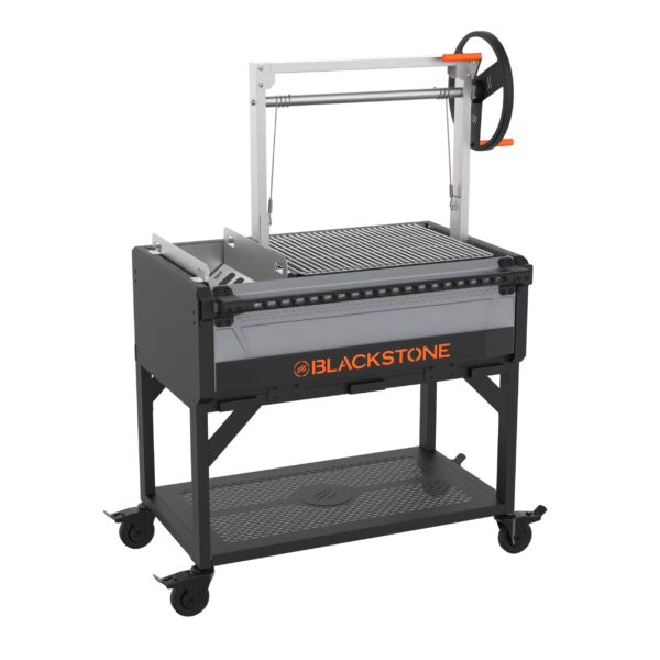 Blackstone Bronco Open Flame Santa Maria Grill with Soft Cover and Coal Rake