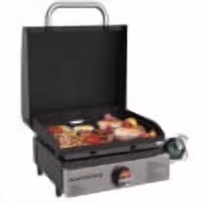 Blackstone Original Outdoor Griddle, 17 Inch Single-Burner Portable Flat Top Grill with Hood, Stainless Steel