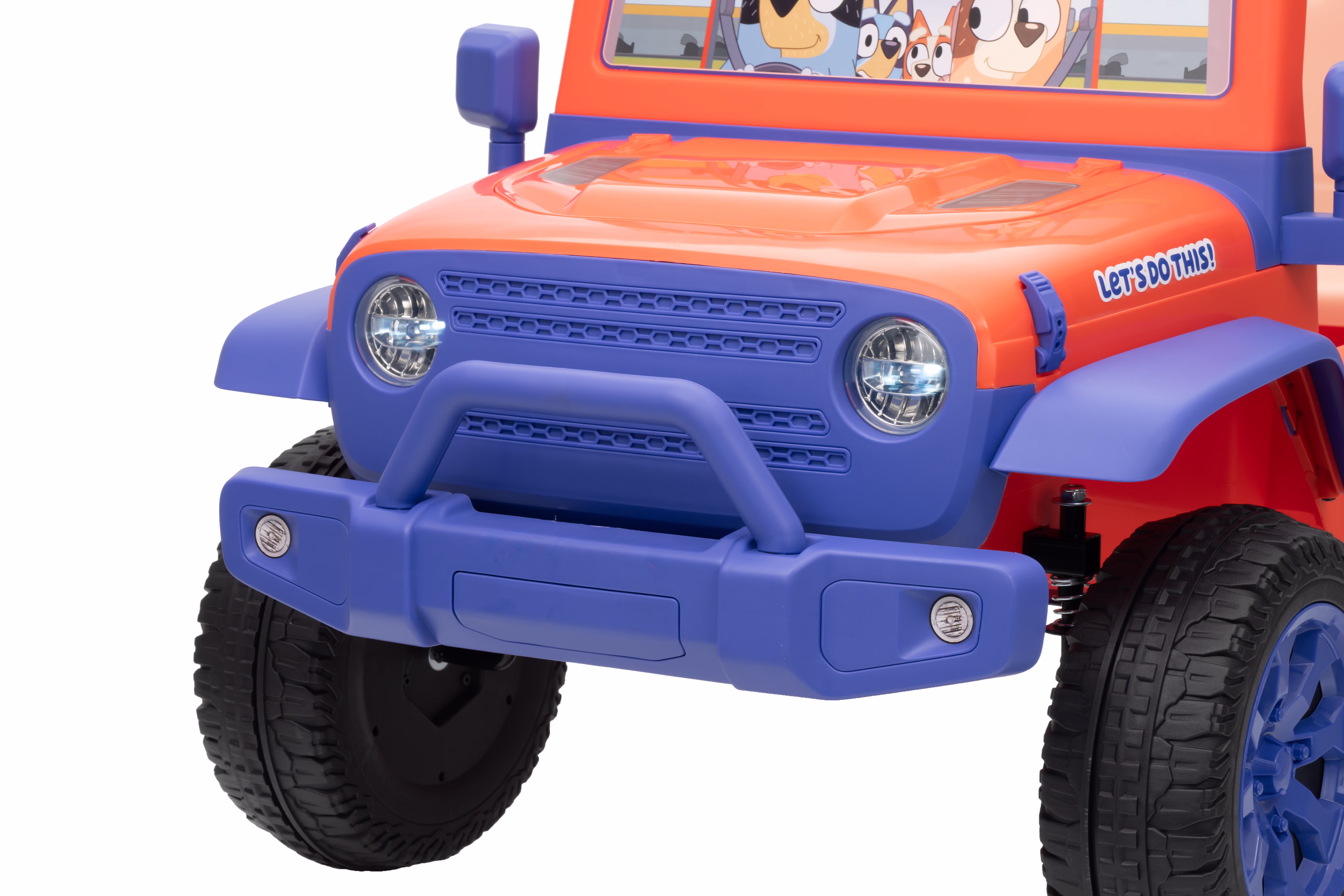 Bluey 12V Electric 1 Seat Ride-On for Kids with Music, USB Port, Working Headlights, and Forward/Reverse Drive, Top Speed 3.5 Mph - Image 5