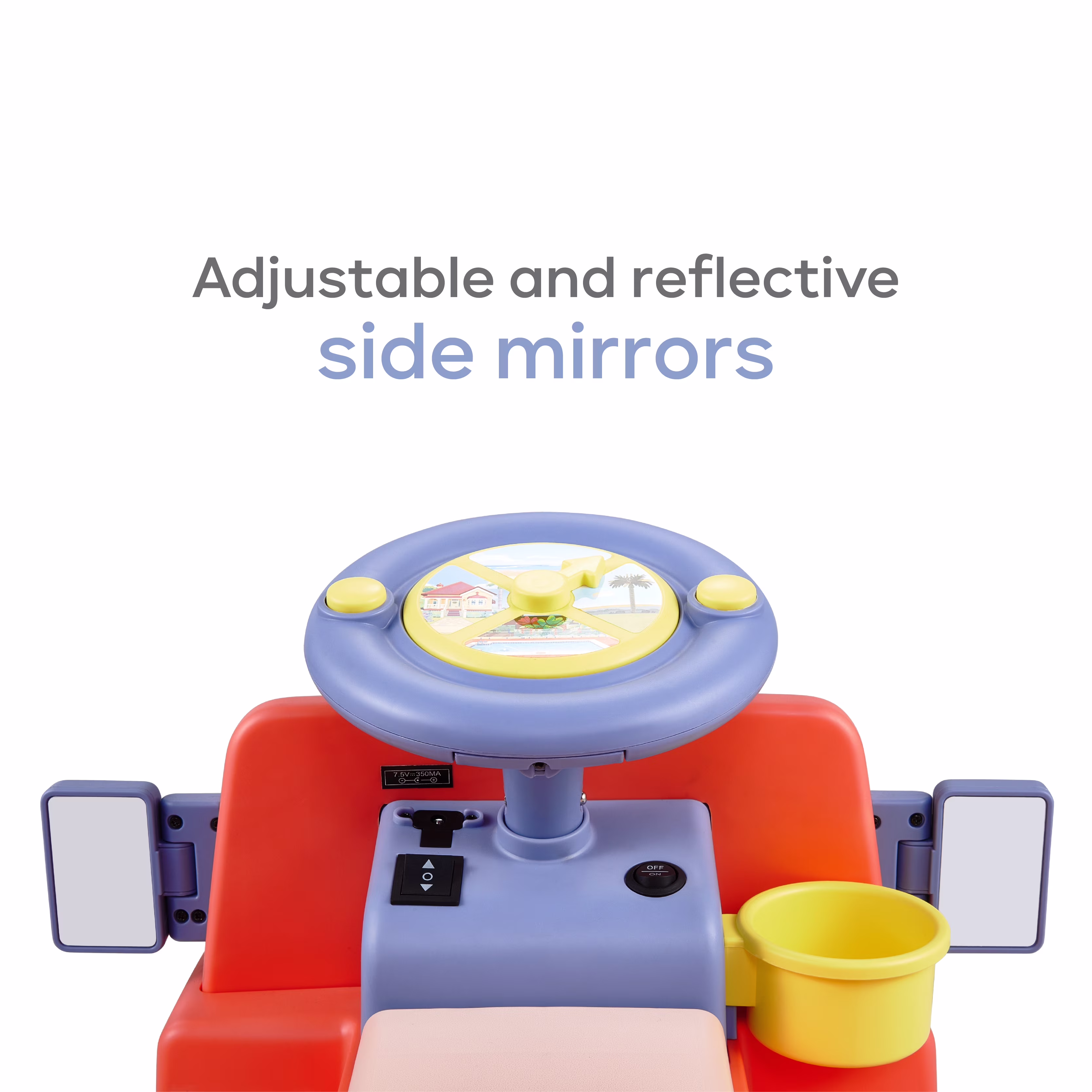 Bluey 6V Battery-Powered Kids Ride-On Car with Built-In Sound Effects, Great Gift for Toddlers Ages 2 and Up - Image 4